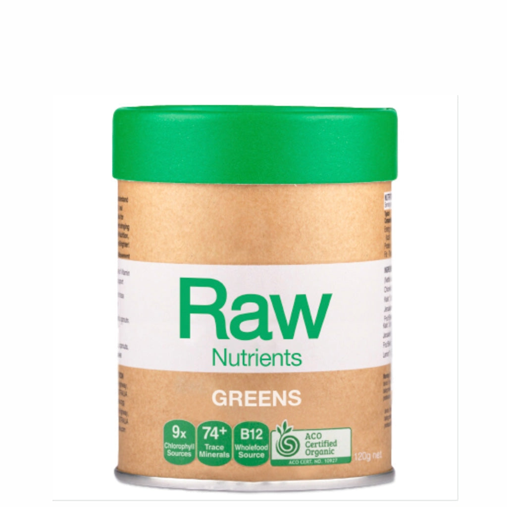 Amazonia Raw Organic Superfood Greens Powder - Vegan, Gluten-Free, Nutrient-Rich Supplement for Detox & Energy Boost | Perfect for Smoothies, Juices & Daily Wellness Routine