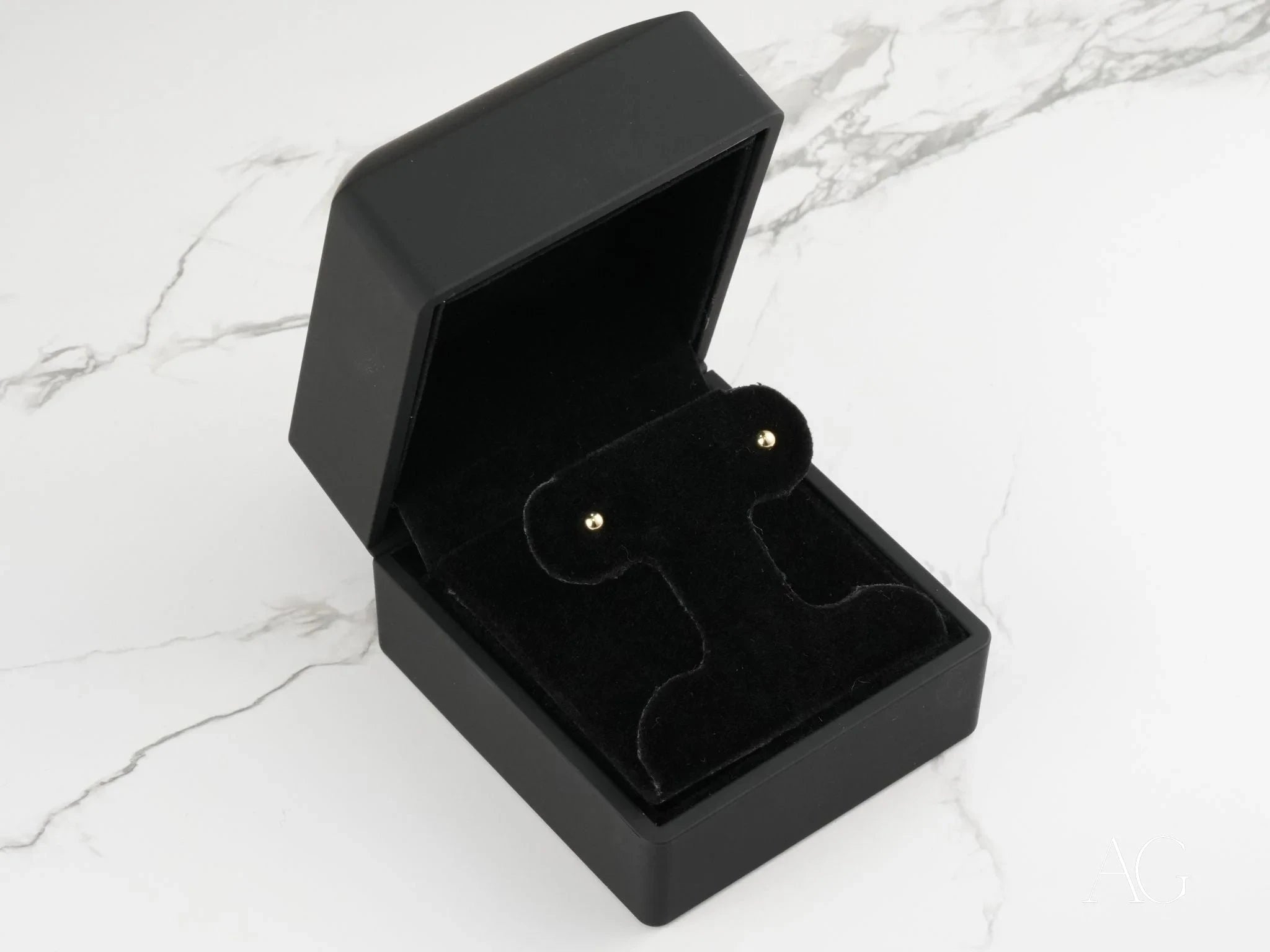 18K Gold Ball Stud Earrings - Classic Elegance Jewelry for Women, Perfect for Weddings, Parties & Everyday Wear