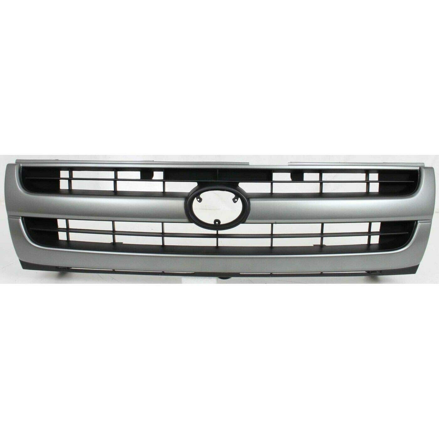 FOYUE Silver and Black Plastic Grille Insert - Compatible with 14475120, 5310004060, TO1200204 - Perfect for Car Front Grille Replacement & Customization