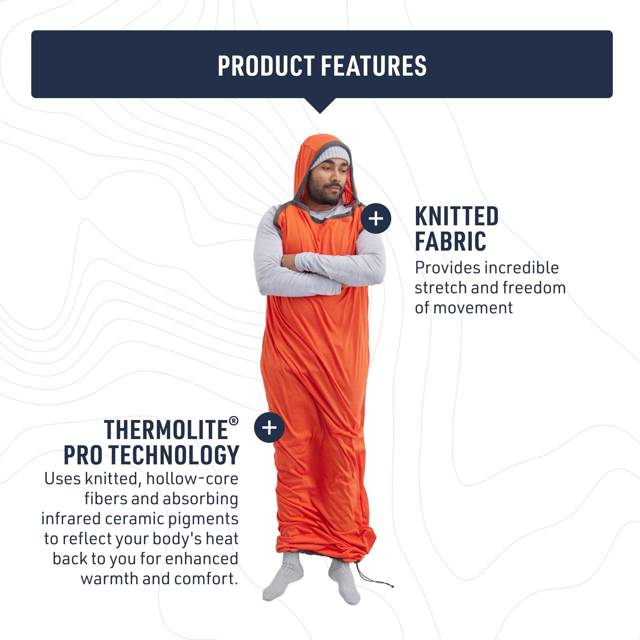 Sea to Summit Reactor Insulated Sleeping Bag Liner - Lightweight Thermal Liner for Camping, Backpacking & Cold Weather Travel