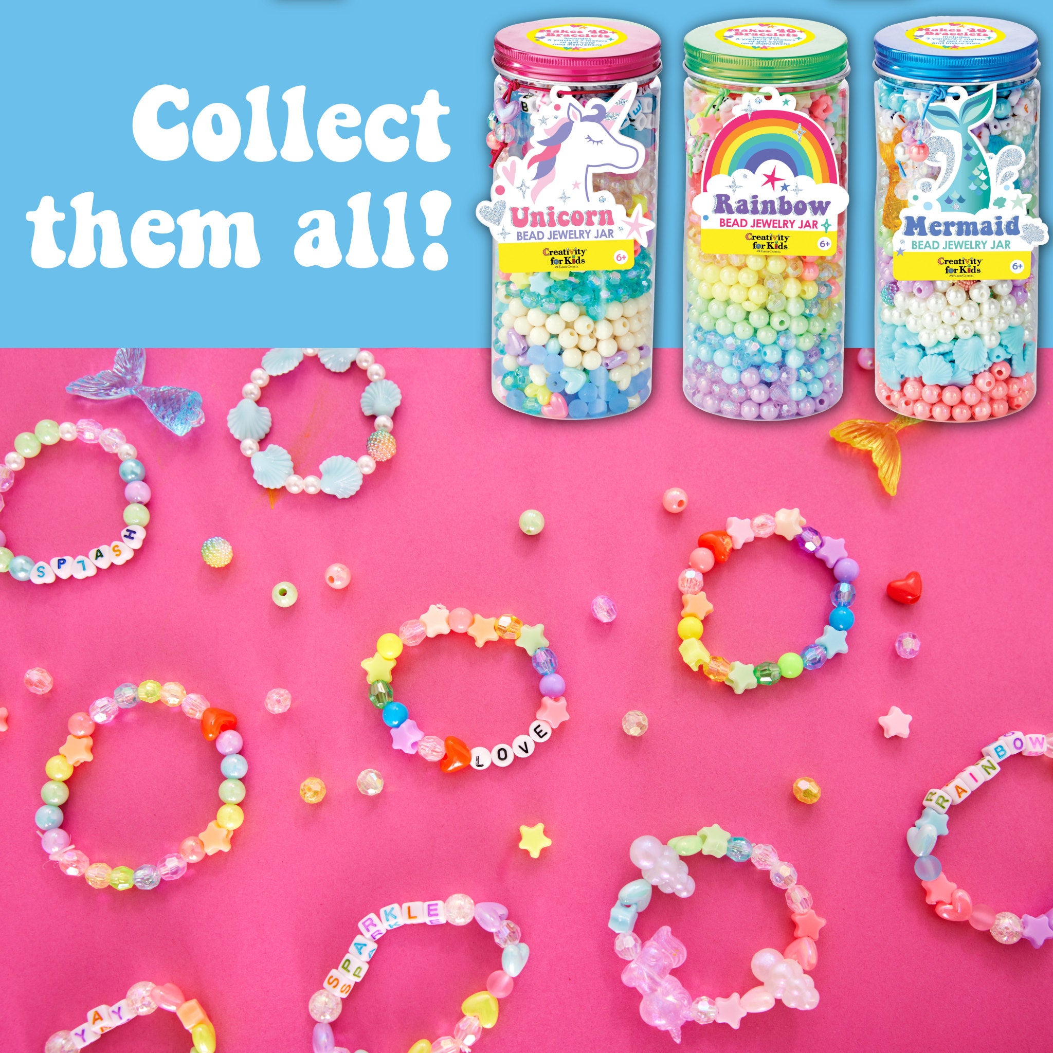Unicorn Bead Jewelry Jar - DIY Craft Kit for Kids & Teens - Perfect for Birthday Gifts & Party Favors #6476000