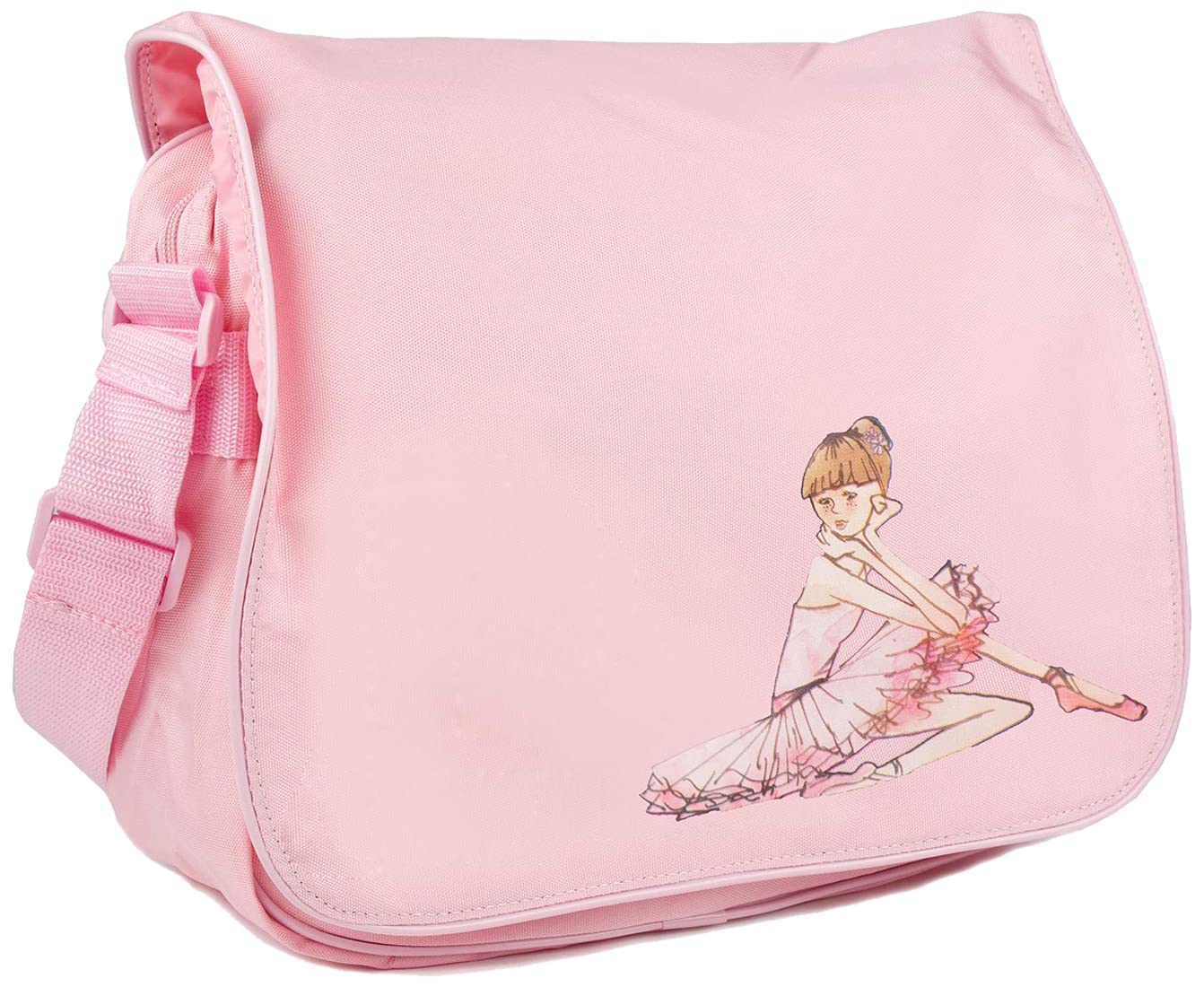 Bloch Adjustable Strap Ballet Dance Bag for Girls - Light Pink Shoulder Purse | Perfect for Dance Classes, Recitals & Ballet Performances