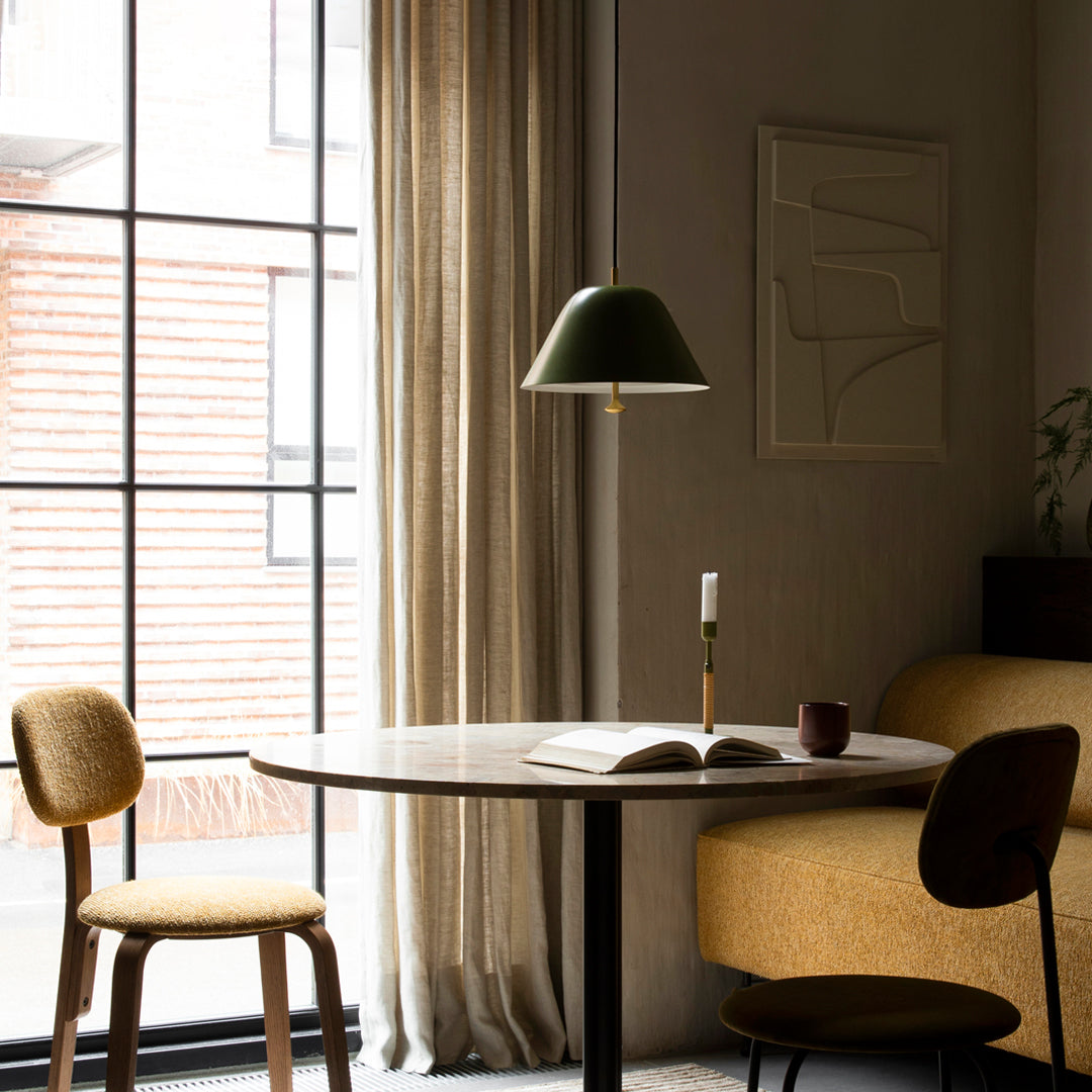 Modern Round Harbour Column Dining Table - Stylish & Durable for Kitchen, Dining Room, and Outdoor Entertaining