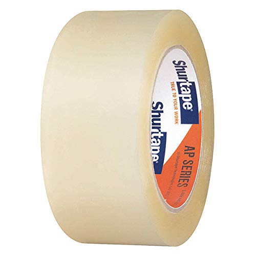 SHURTAPE AP 401 Clear Carton Sealing Tape, 48mm x 100m, Pack of 36 Rolls - Heavy-Duty Packaging Tape for Shipping Boxes, Moving & Storage