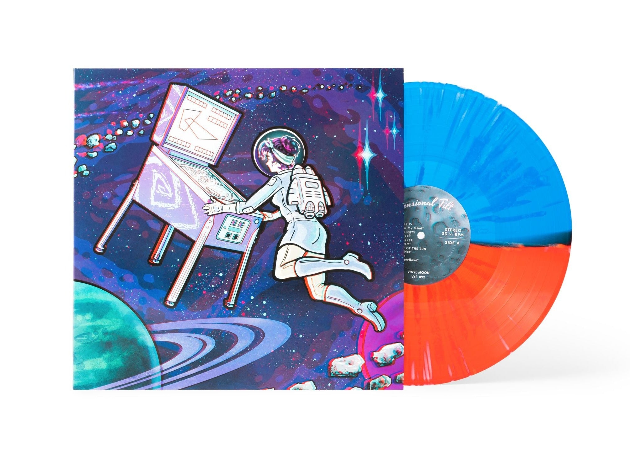 VIP // Red and Blue Vinyl with White Splatter