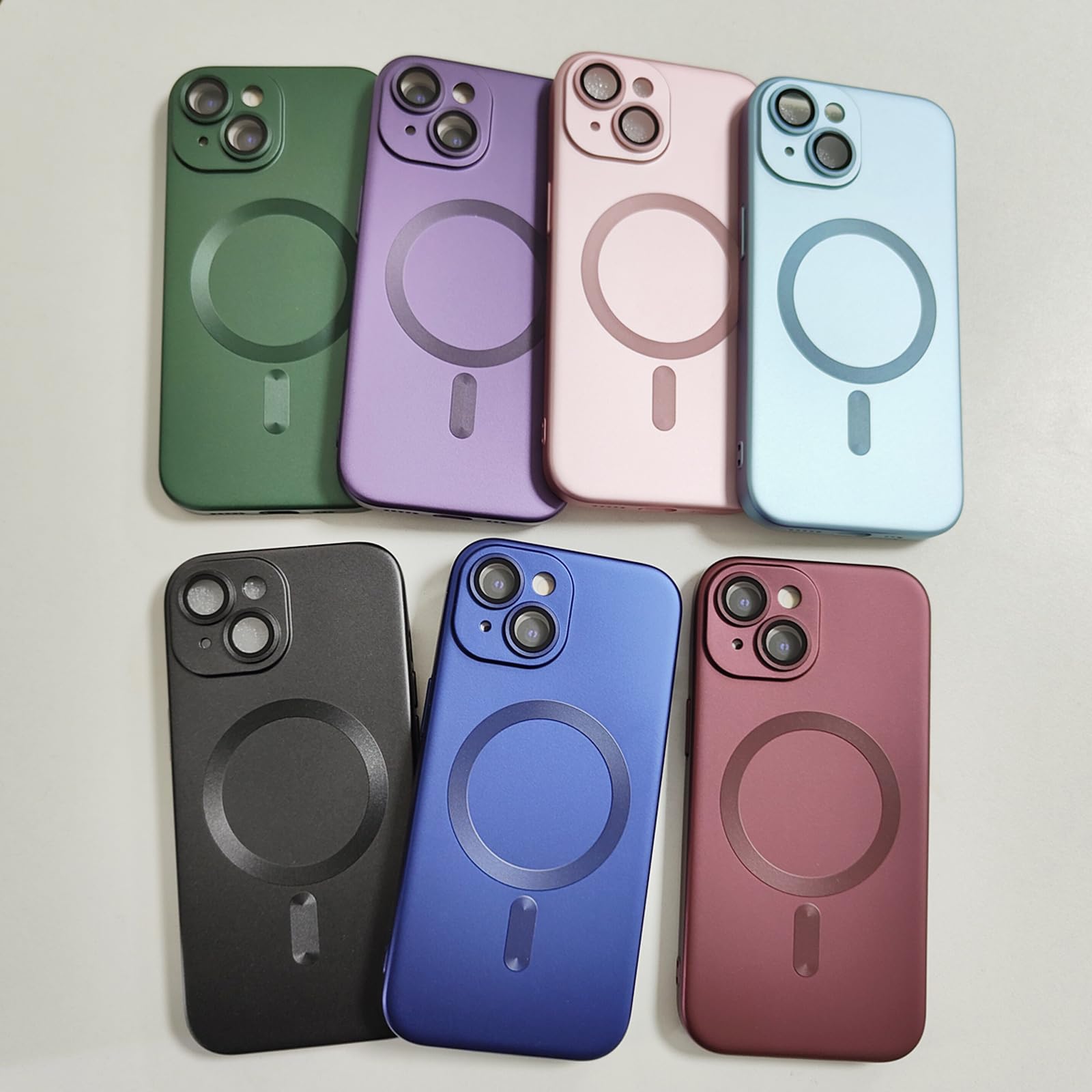Premium Magnetic Case for iPhone 13 - Matte Luxury Soft Metallic Finish with Camera Lens Protector | Magsafe Compatible iPhone 13 6.1