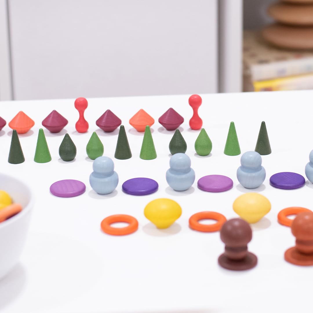 TickiT Wooden Treasures Starter Set - Natural Wooden Sensory Toys for Toddlers & Kids - Montessori Learning & Early Childhood Development - Perfect for Home, Classroom & Playroom