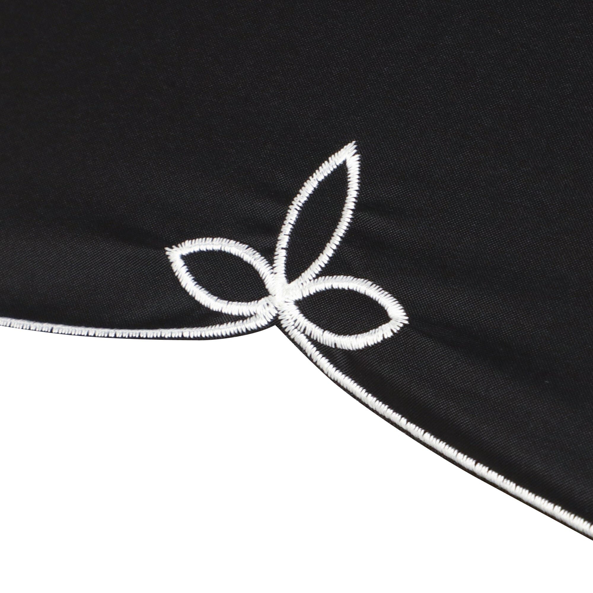 Blackout Birdcage Wide Scallop Long Umbrella - UV Protection Outdoor Patio Umbrella for Garden, Poolside, and Beach Use