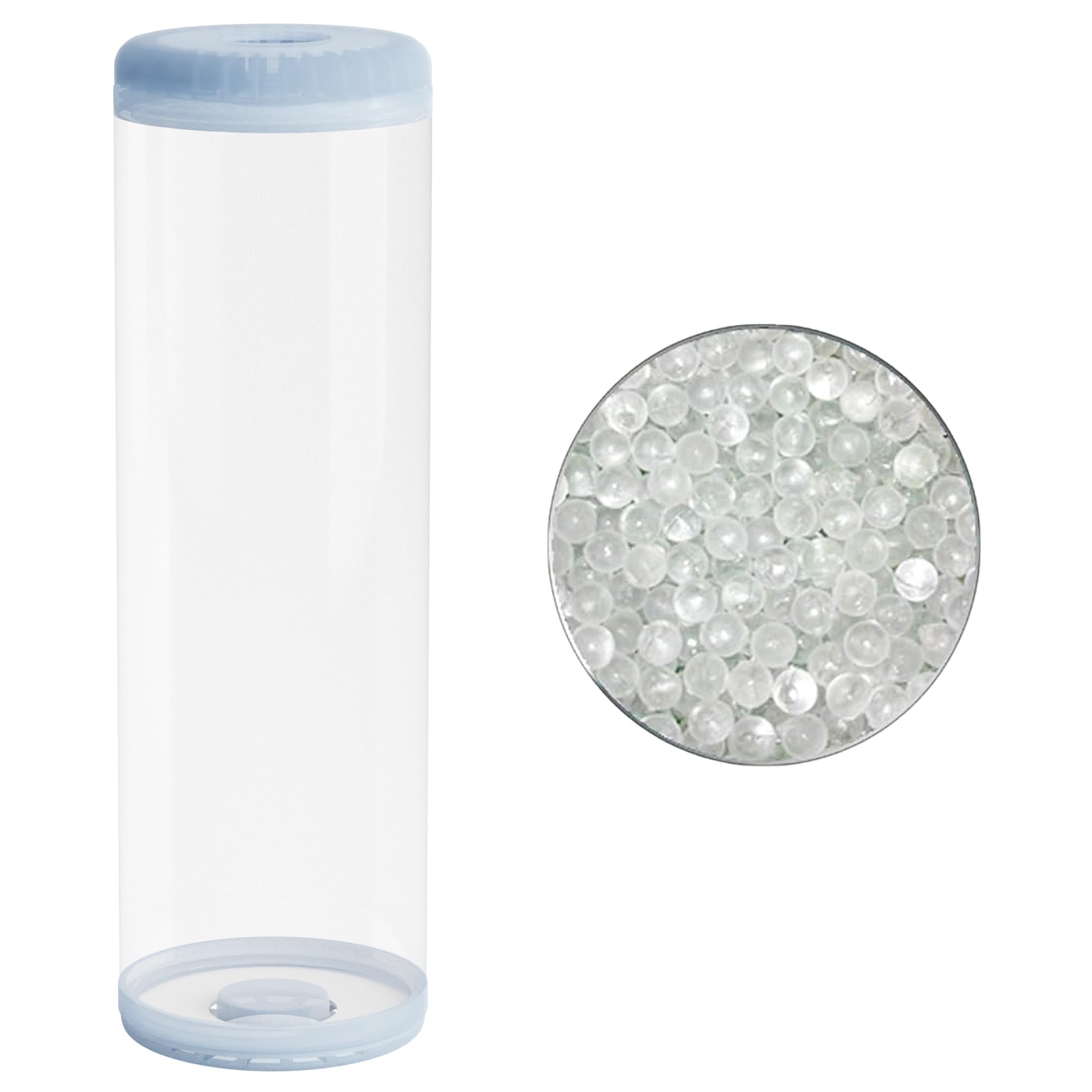 **Max Water Siliphos Anti-Scale Filter Media - 5 Lbs (5-Pound Bag) with Clear Housing | Prevents Limescale in Pipes & Appliances | Ideal for Water Softeners, Boilers & Dishwashers**