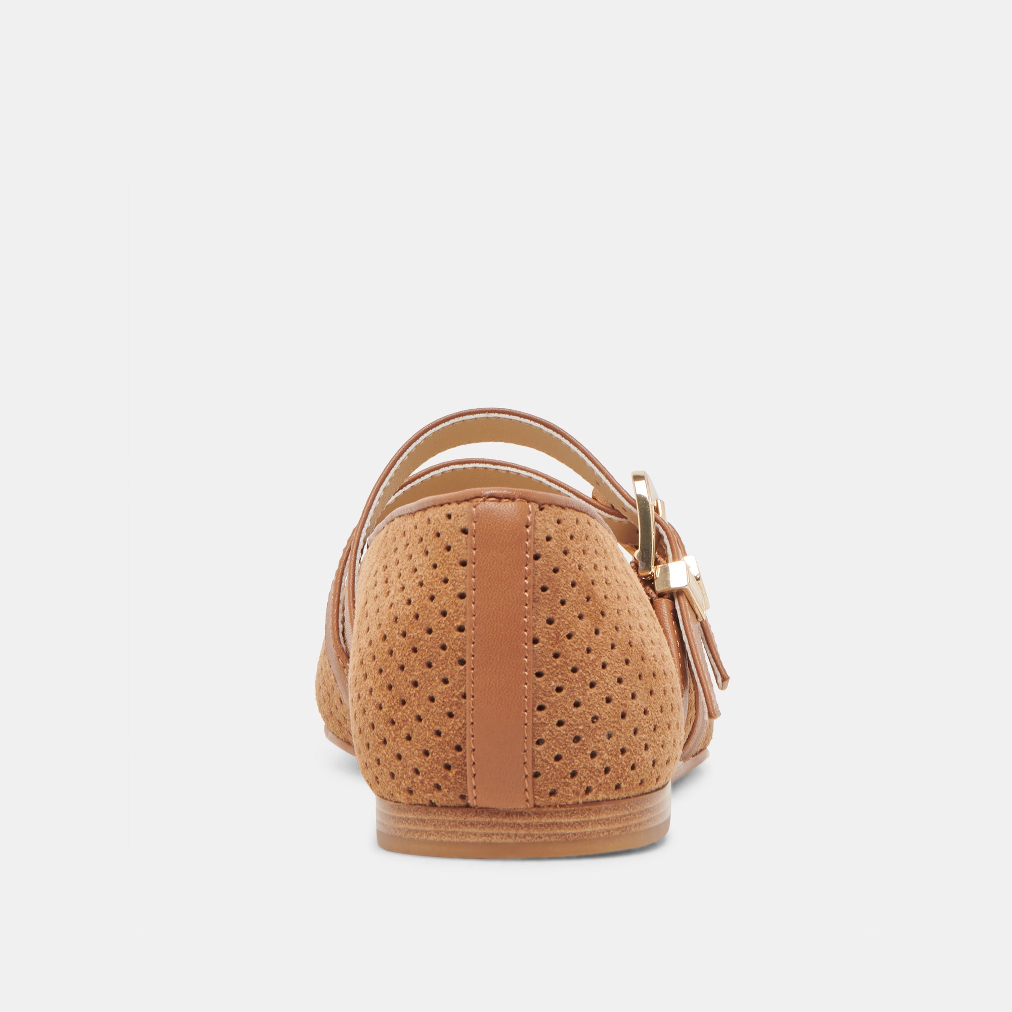 BAYLEE Women's Ballet Flats - Pecan Perforated Suede Loafers for Comfort & Style | Perfect for Work, Casual Outfits & Travel