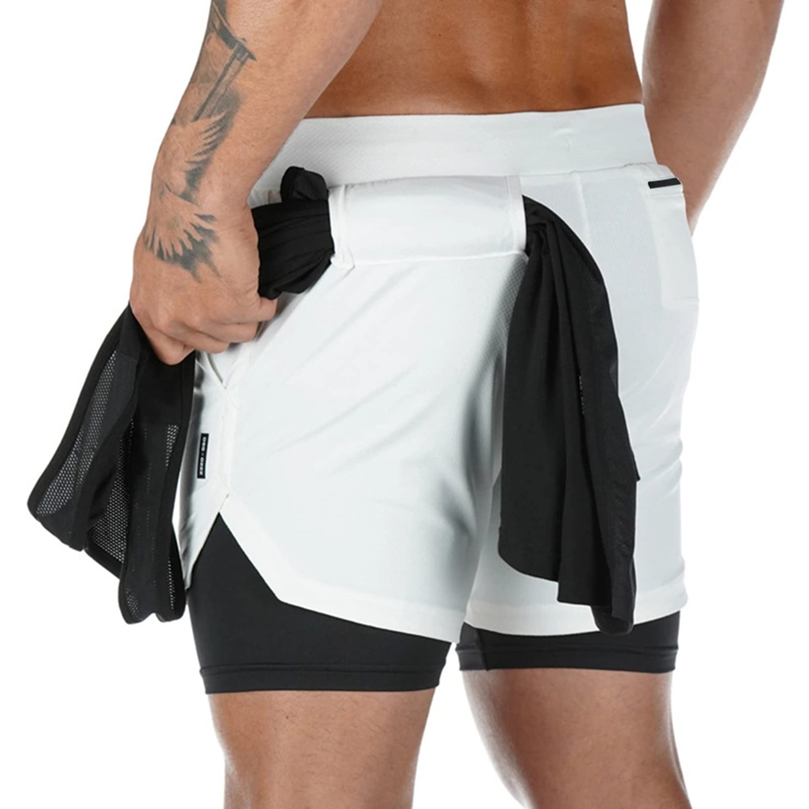 Surenow Men's 2-in-1 Running Shorts - 7