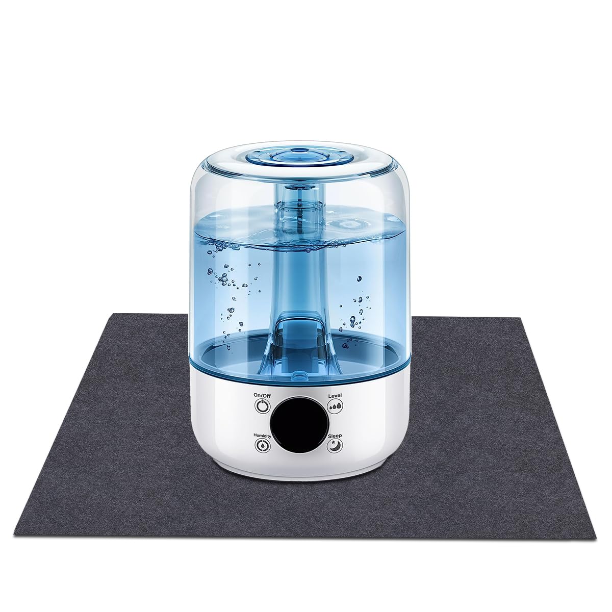 Humidifier Mat for Floor - Absorbent, Washable, Non-Slip Floor Protector (24
