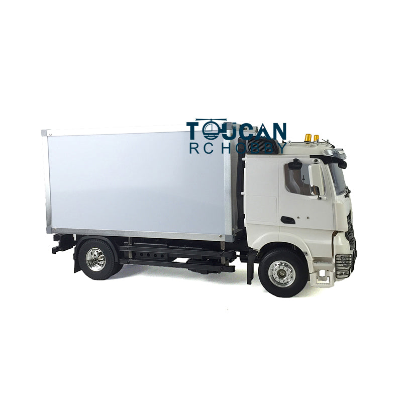 1:14 Scale 2 Axles RC Delivery Truck Kit with Container - DIY Radio Controlled Tractor Model with Motor - Perfect for Hobbyists, Collectors & RC Enthusiasts (US Stock) - Great for Racing, Off-Road Play & Display