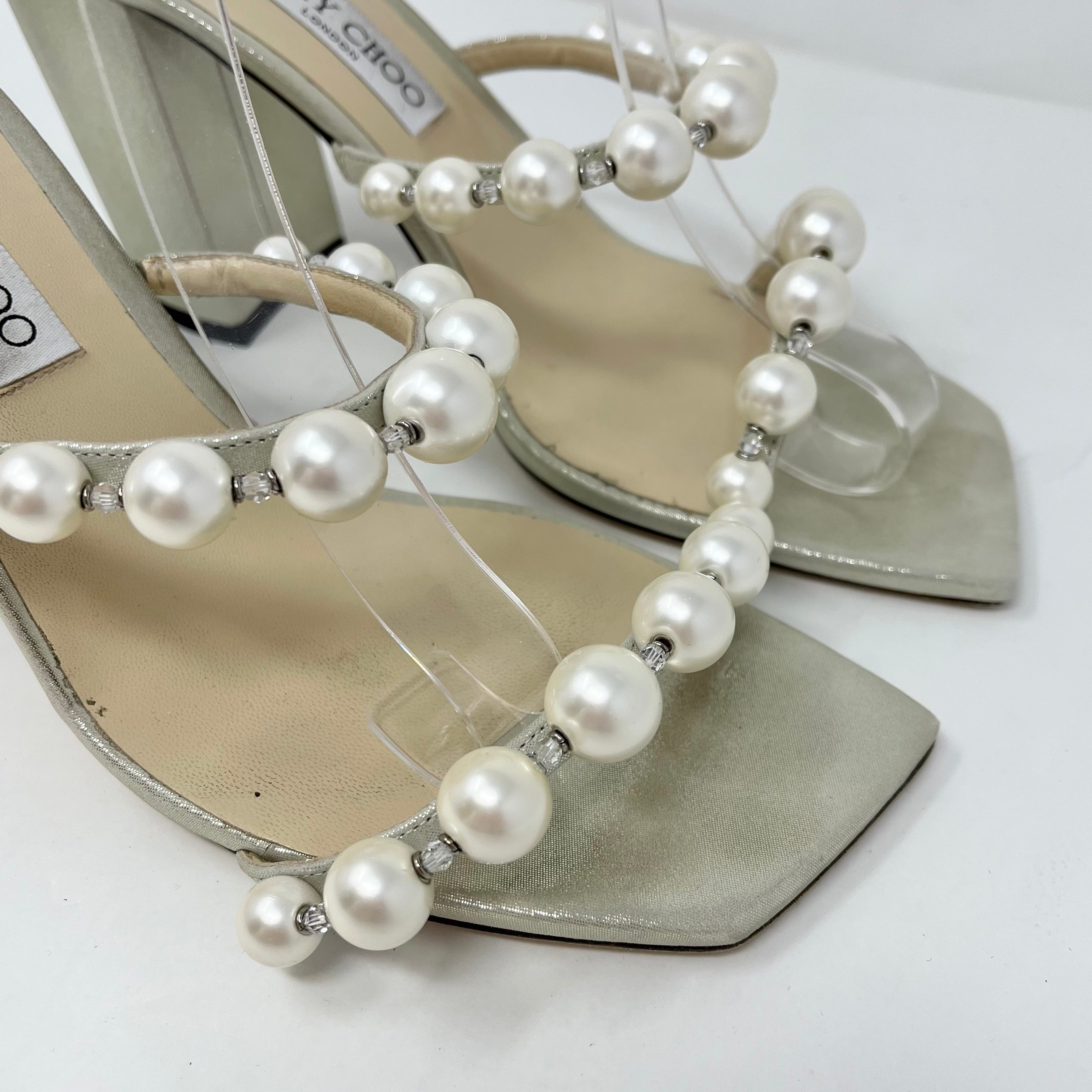 Jimmy Choo Women's Luxury High Heel Sandals - Elegant Designer Shoes for Weddings, Parties & Special Occasions