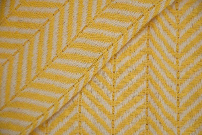 Bright Yellow 100% Cotton Round Beach Towel - Soft, Absorbent & Quick-Drying for Pool, Sand & Sunbathing - Perfect for Summer Vacations & Beach Outings