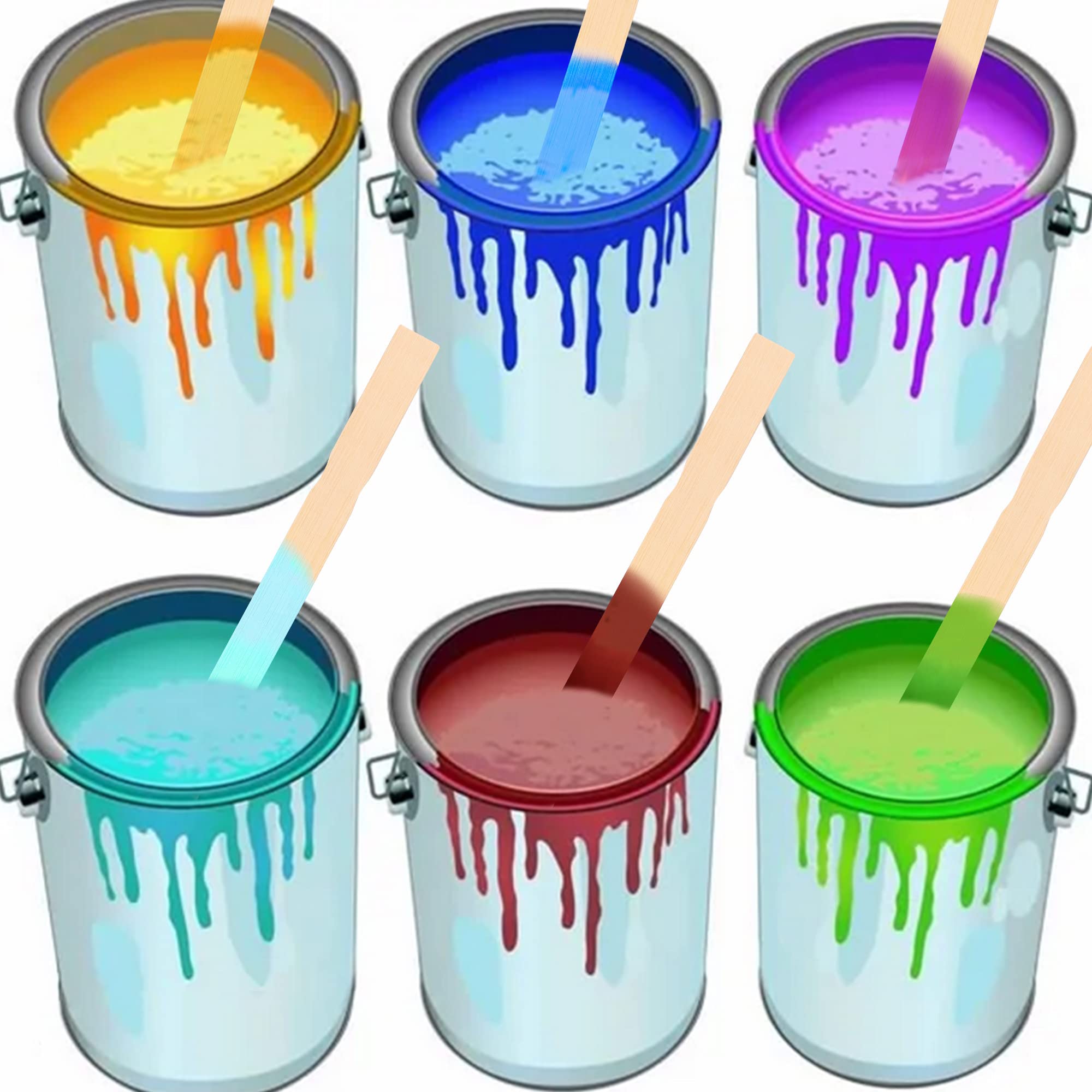 Bamboo Paint Stir Sticks - 10 Inch Wooden Stirrers for Resin, Crafts, and DIY Projects - Ideal for Mixing Paint, Epoxy, and Garden Markers (1000 pcs) - Perfect for Artists, Crafters, and Home Improvement