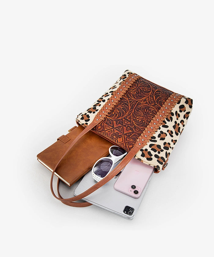 Montana West Floral Tooled Concealed Carry Shoulder Bag for Women - Fashionable & Functional Concealed Carry Purse for Everyday Use, Travel & Outdoor Activities