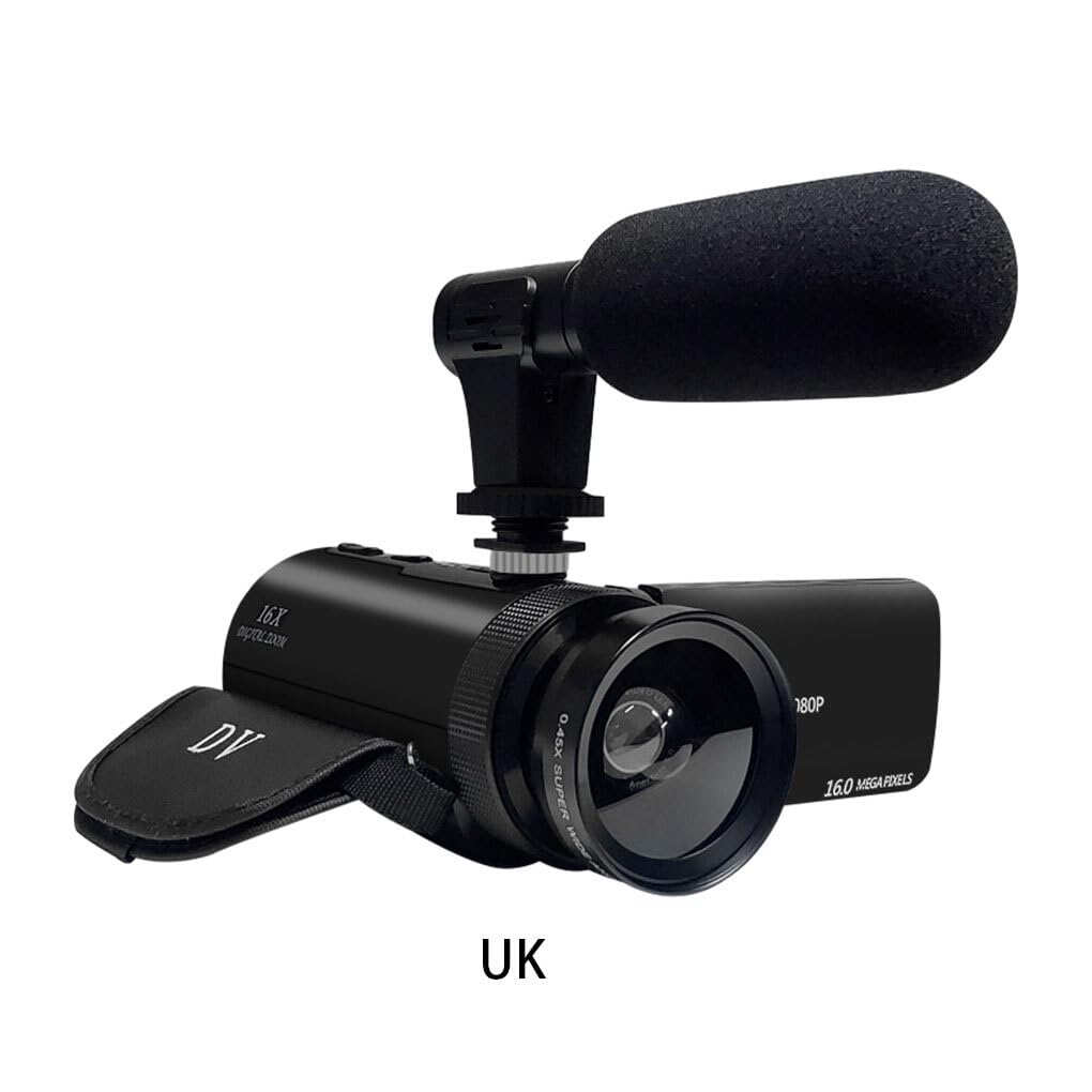 Guangcailun HD 1080P Digital Video Camera - Multi-functional ABS Camcorder with Versatile Features for Vlogging, Travel & Home Recording | Portable Digital Camera for YouTube, TikTok & Family Events