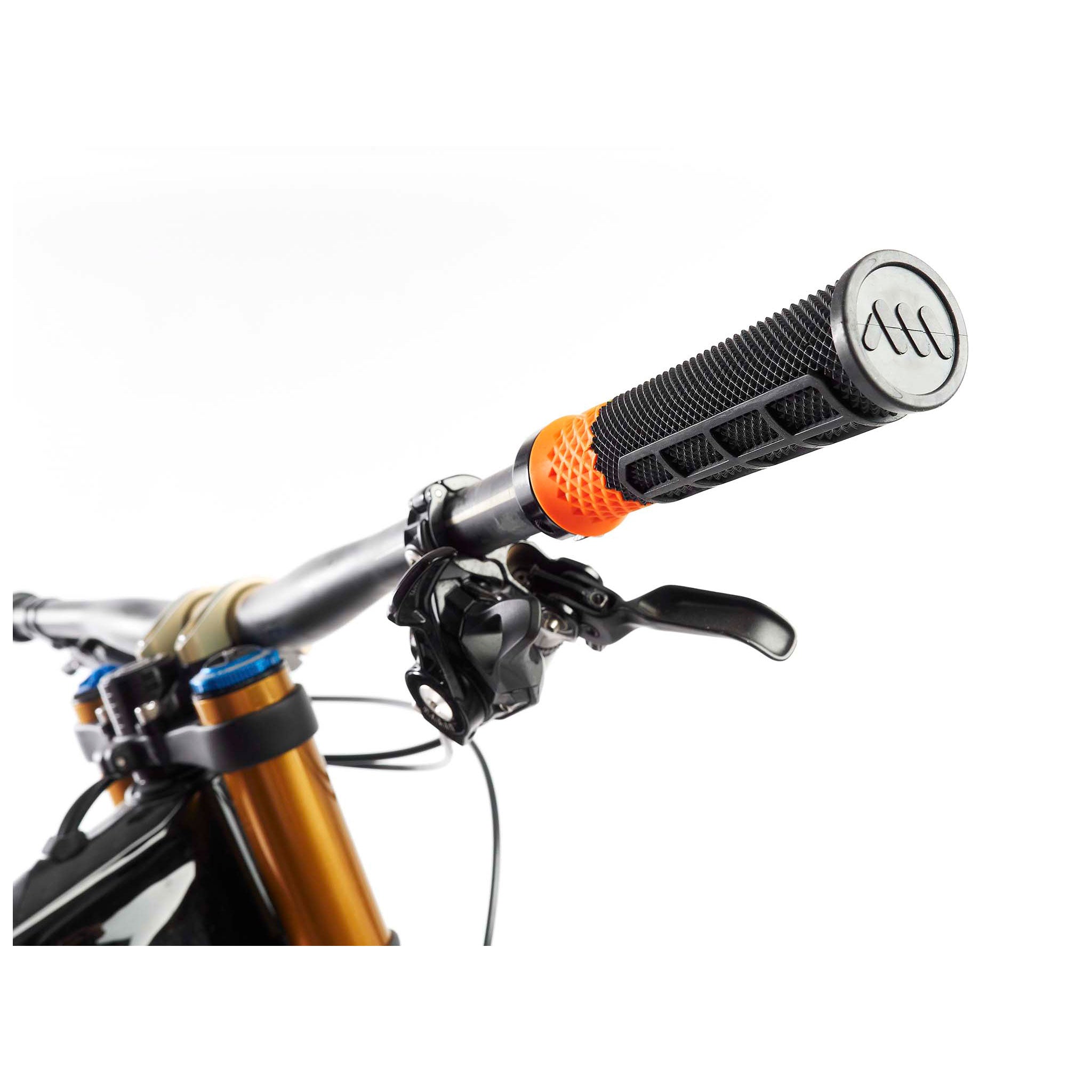 All Mountain Style Cero Grips - Black/Orange - Durable Bike Handlebar Grips for Mountain Biking, Cycling & Outdoor Adventures