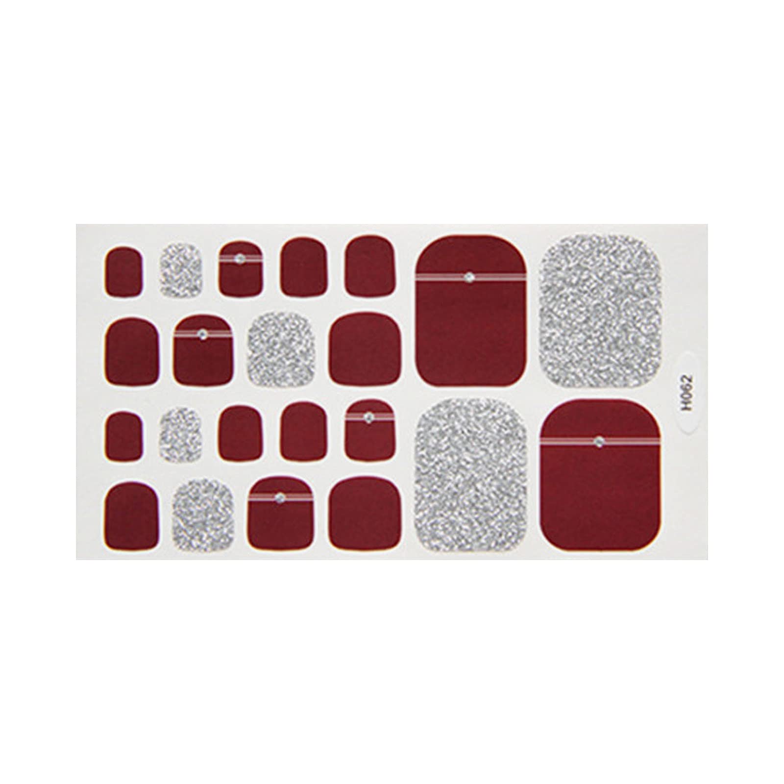 Self-Adhesive Nail Stickers for Women - Waterproof Toe Nail Decals with Glitter, DIY Nail Art Designs for Summer, Perfect with Sandals & Beauty Accessories | Great for Parties, Beach Vacations & Pedicures