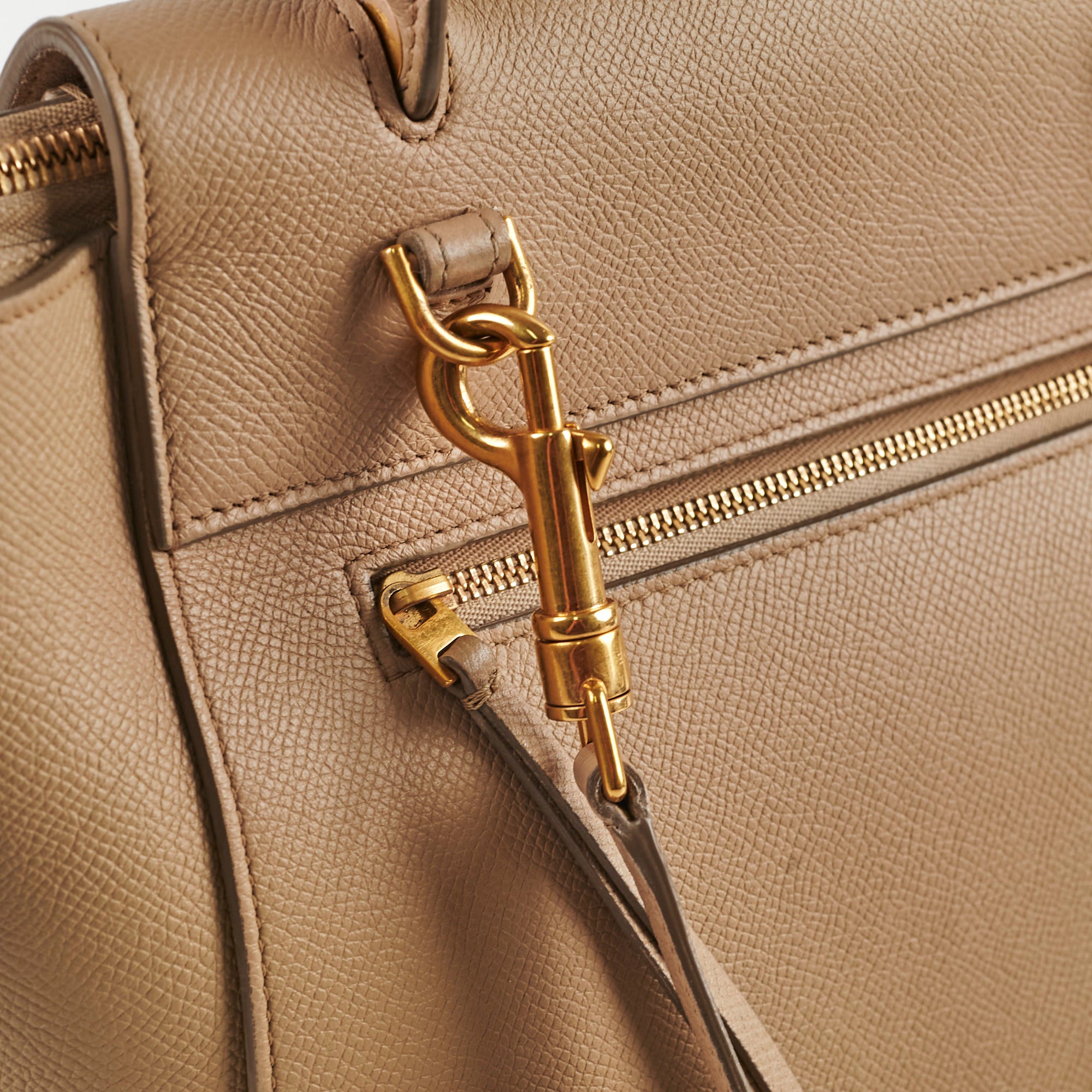 Celine Micro Belt Bag in Beige | Genuine Leather Crossbody Bag for Women | Perfect for Work, Travel & Everyday Use