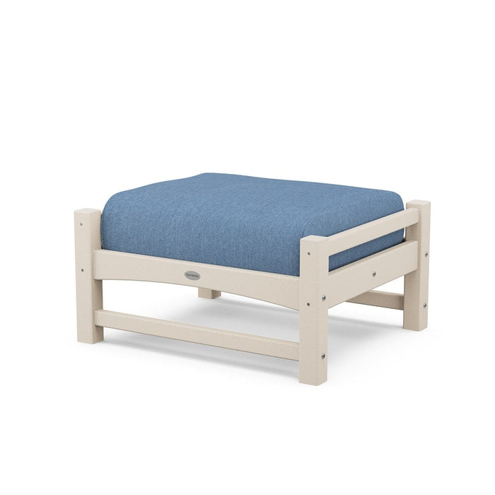 POLYWOOD Outdoor Club Ottoman - Durable All-Weather Patio Furniture with Storage - Perfect for Poolside, Deck, Garden & Backyard Relaxation