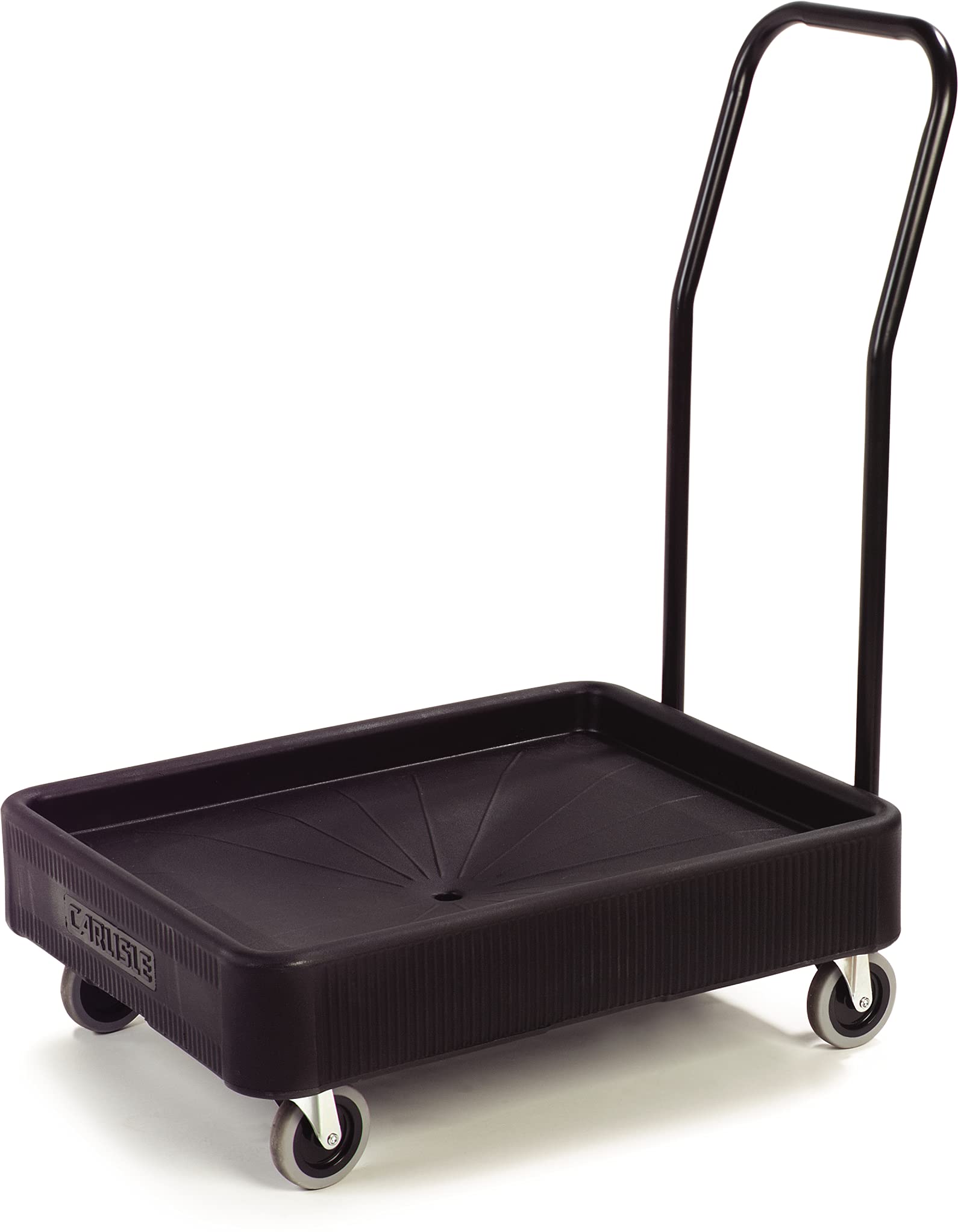Carlisle FoodService Products Cateraide Dolly for Xdl3000H Pan Carriers - Heavy Duty Plastic Utility Cart with Handle for Catering, Restaurants & Events - Black Commercial Kitchen Equipment for Food Transport & Storage