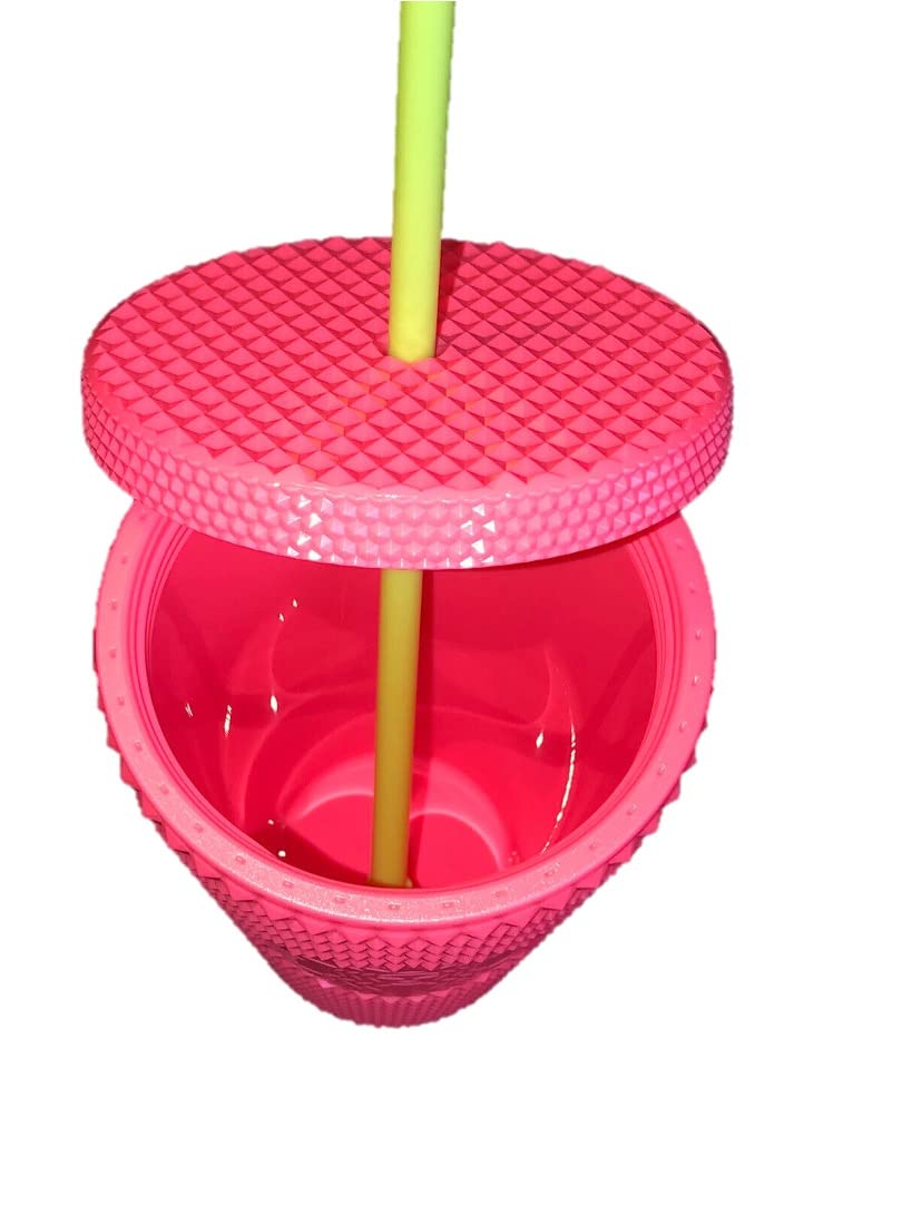 Starbucks Dragonfruit Studded Tumbler 16 oz Insulated Stainless Steel Cup - Perfect for Iced Coffee, Smoothies & Summer Drinks