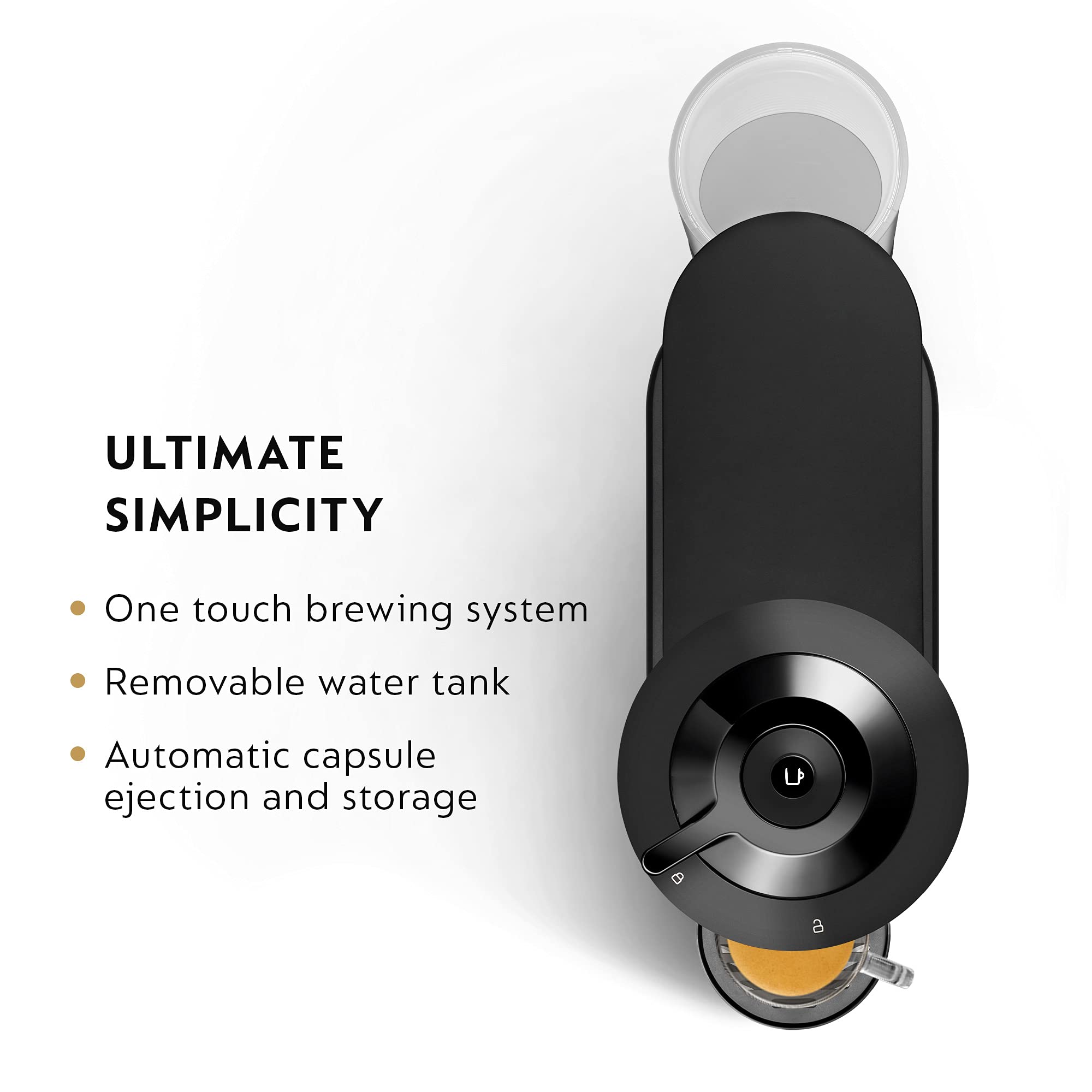 De'Longhi Nespresso Vertuo Next Coffee & Espresso Machine - Matte Black Limited Edition (5 Cup Capacity) - Perfect for Home, Office & Small Spaces