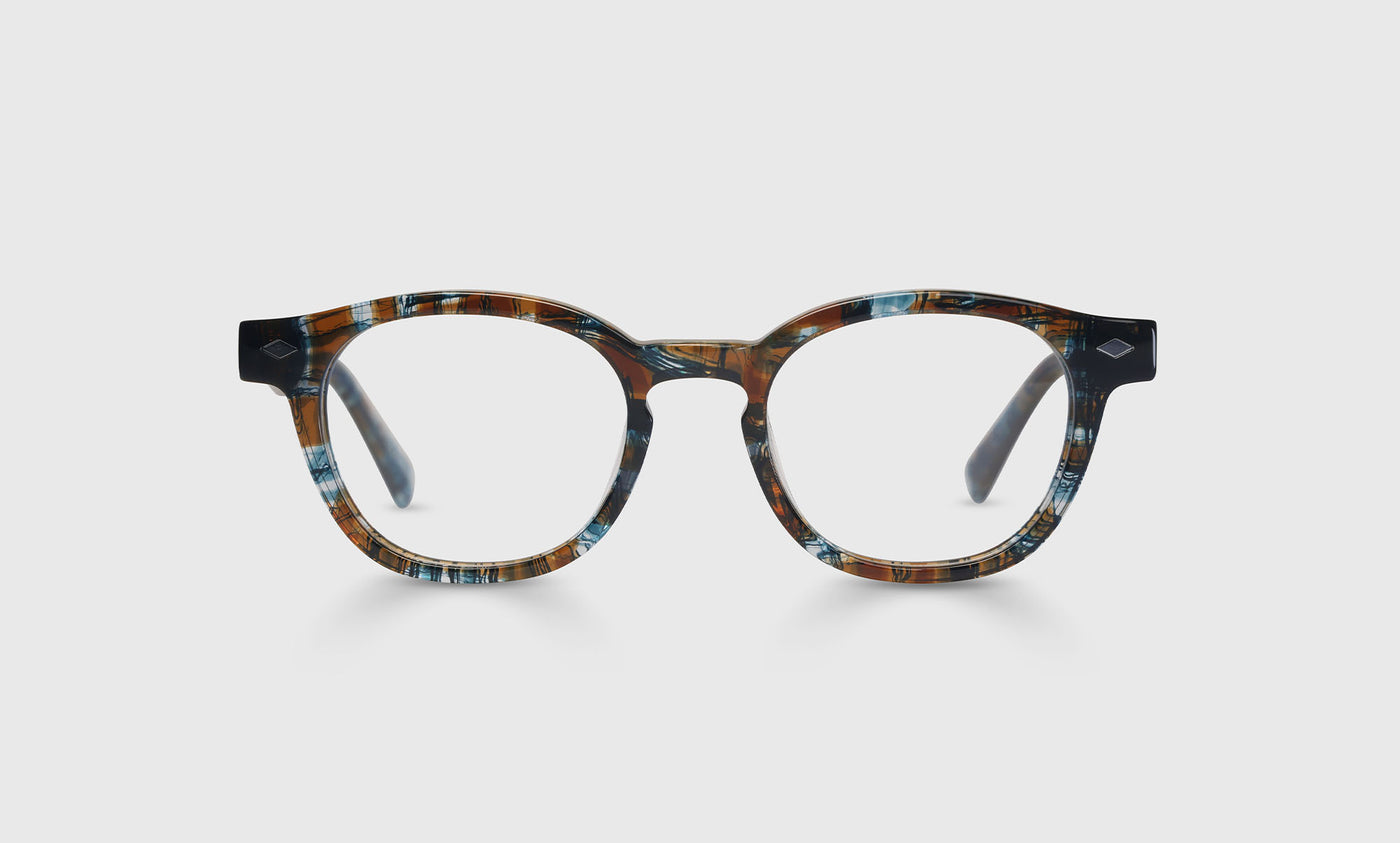 Bitty Witty Color 59 Teal and Brown Plaid Reading Glasses - Lightweight Comfort for Women & Men, Perfect for Reading, Computer Use & Fashion Accessory