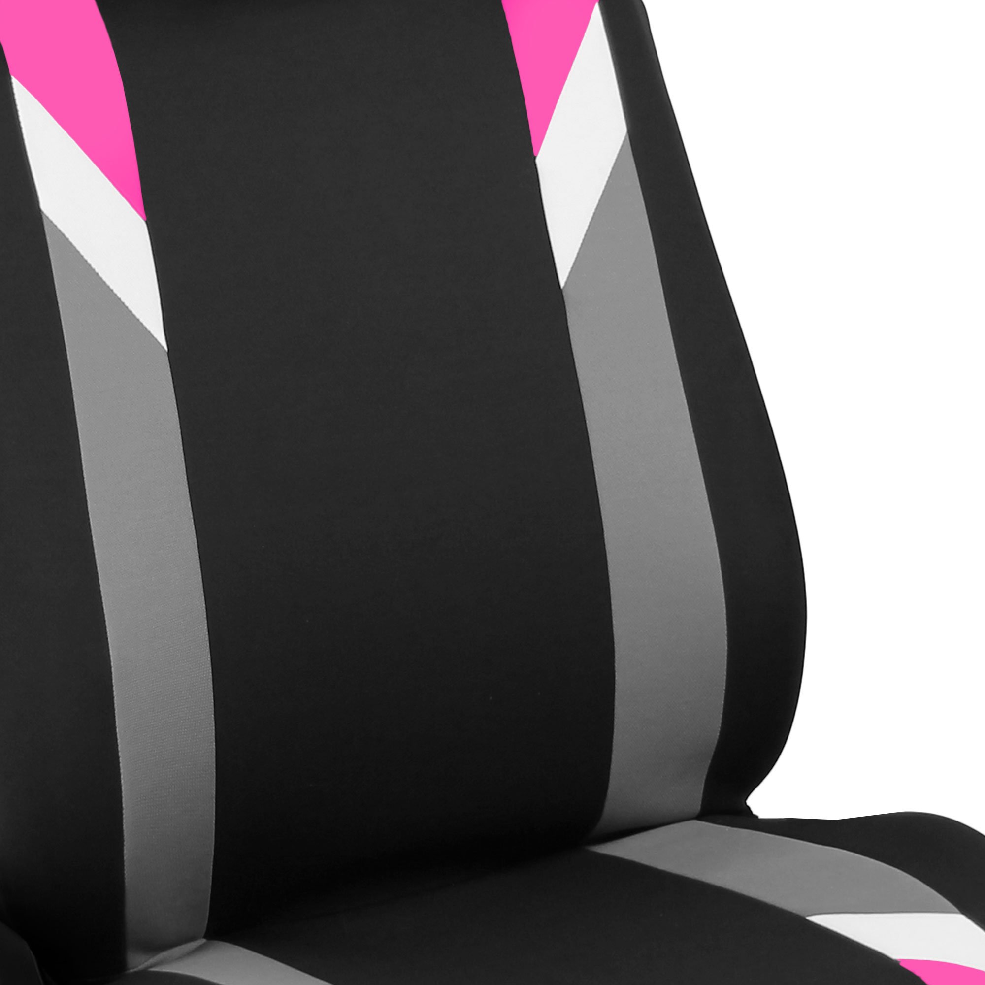 Premium Universal Airbag-Compatible Automotive Seat Covers - Modern Pink Car Interior Accessories for Cars, Vans, Trucks & SUVs | Front Seat Protection & Style Upgrade