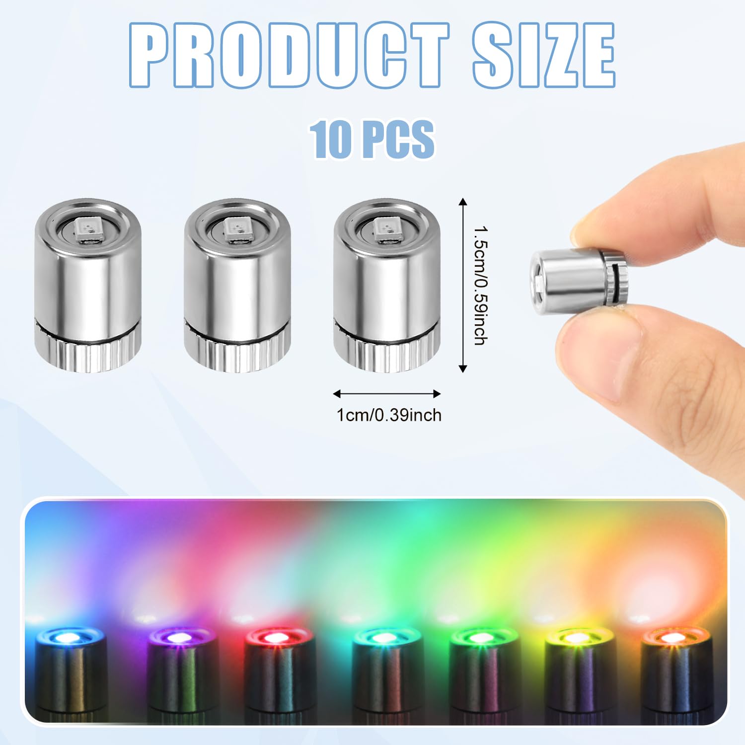 Mini LED Lights for Dollhouse - 10pcs Tiny Battery Lights for DIY Crafts & Miniatures - Home Decor