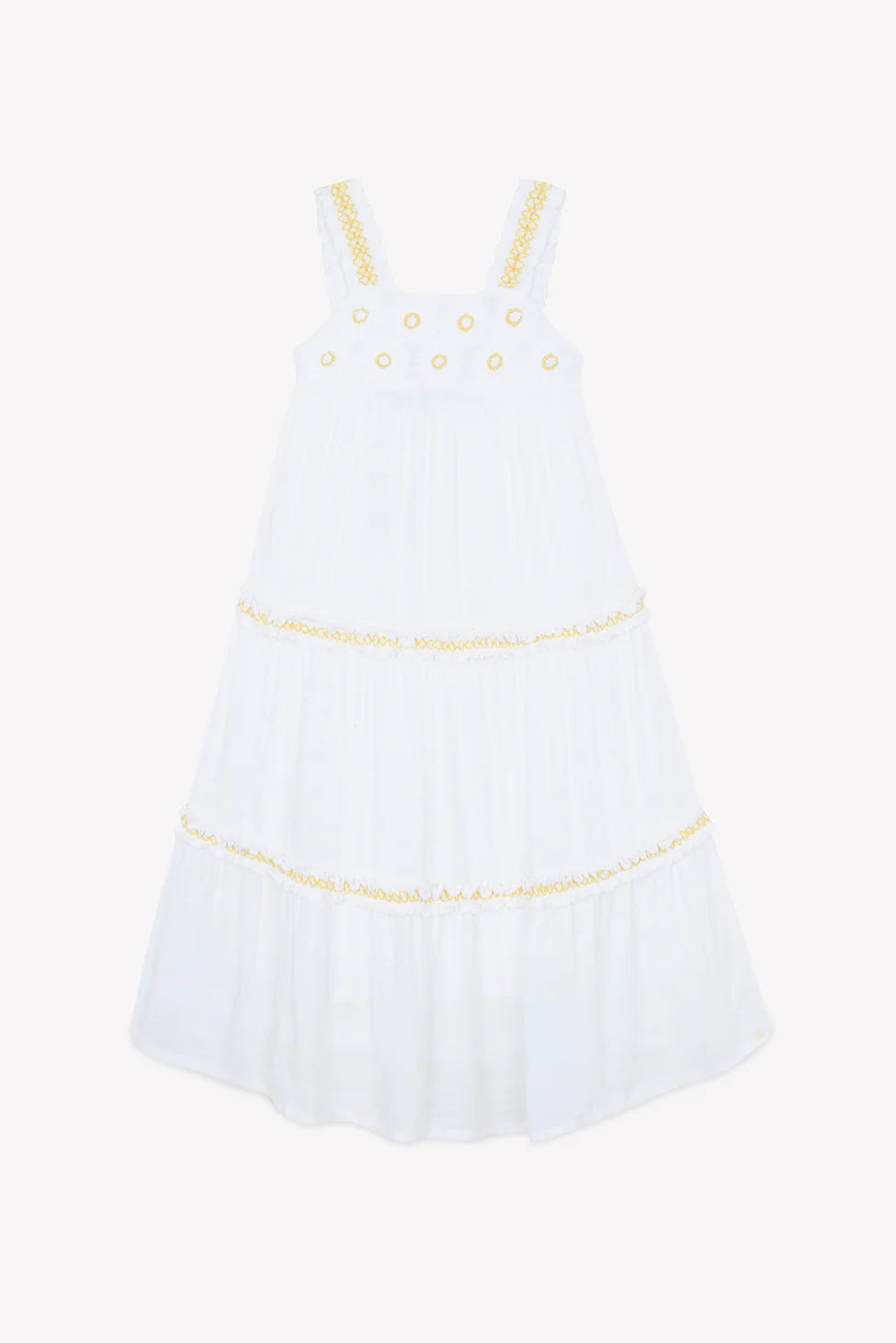 Tiered Sunflower Dress by Tartine Et Chocolat - Floral Summer Dress for Women, Girls | Perfect for Beach, Garden Parties & Outdoor Events