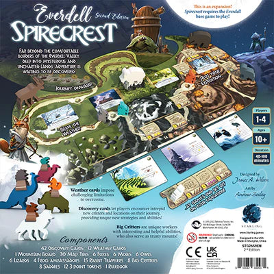 Everdell Spirecrest Expansion Board Game - Strategic Expansion for Everdell, Enhance Your Adventure with New Challenges - Perfect for Family Game Nights & Strategy Enthusiasts