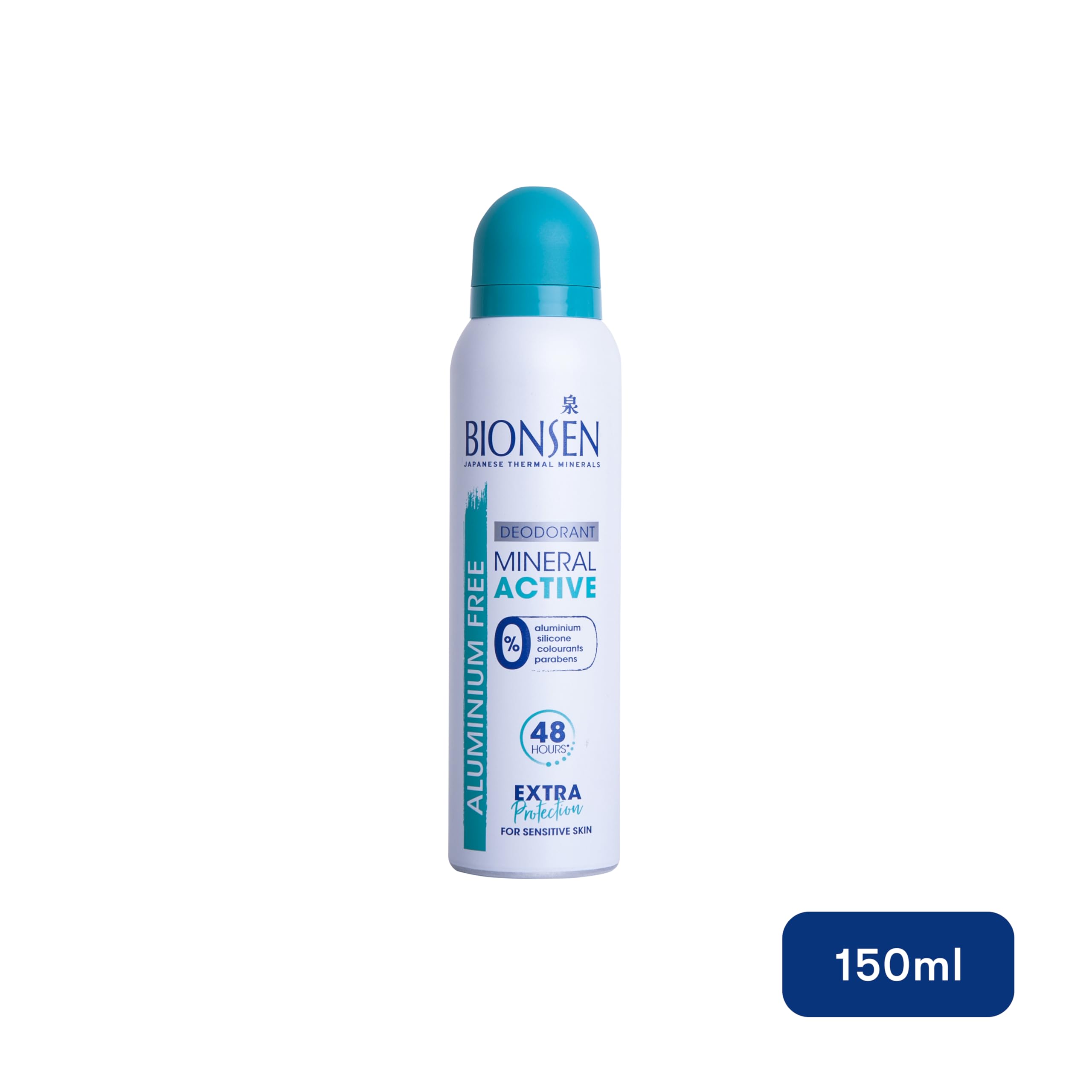 Bionsen Mineral Active Spray 150ml | Natural Deodorant for Women & Men | Fresh & Long-Lasting Protection | Gym, Work & Daily Use