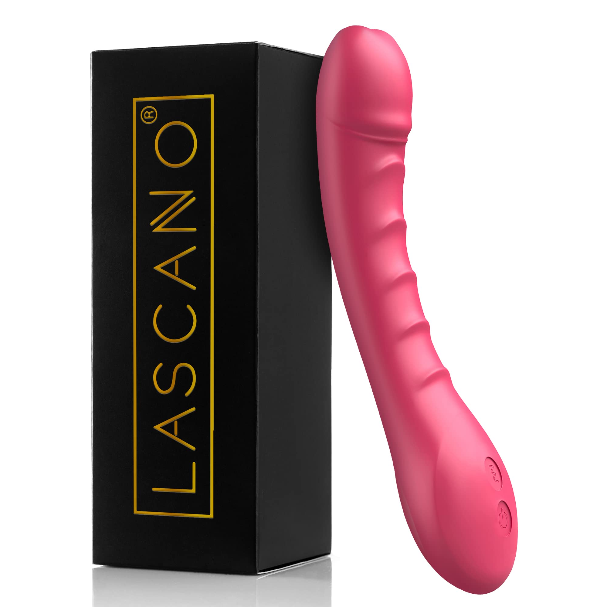 Lascano G-Spot Vibrator | Realistic Dildo with 12 Vibration Modes | Silent Clitoral Stimulator | Women's Sex Toy for Couples | Perfect for Solo Play, Couples Intimacy & Sensual Massage