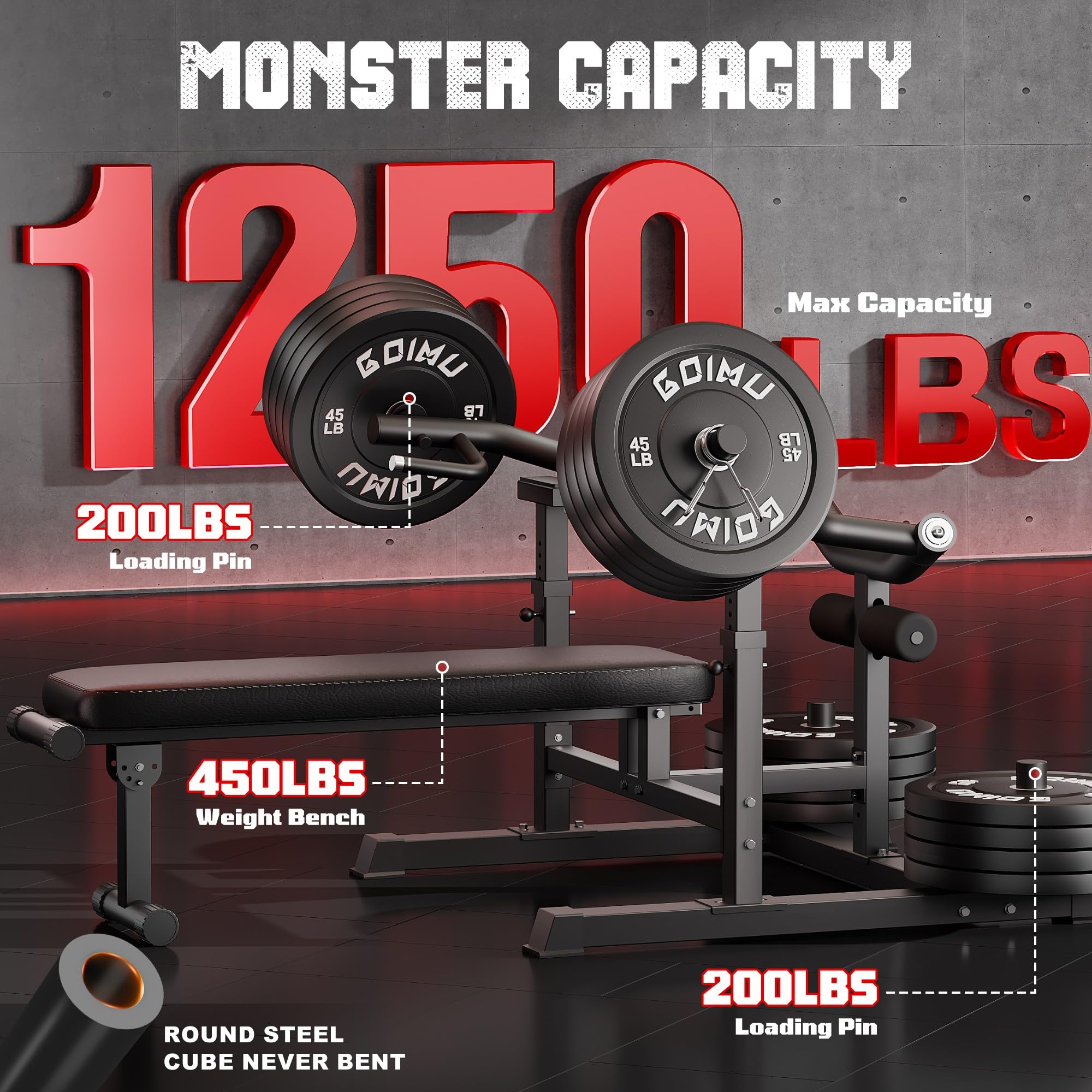 Adjustable Flat Incline Chest Press Machine with Independent Converging Arms - Home Gym Equipment for Chest & Ab Workouts | Perfect for Strength Training & Muscle Building at Home