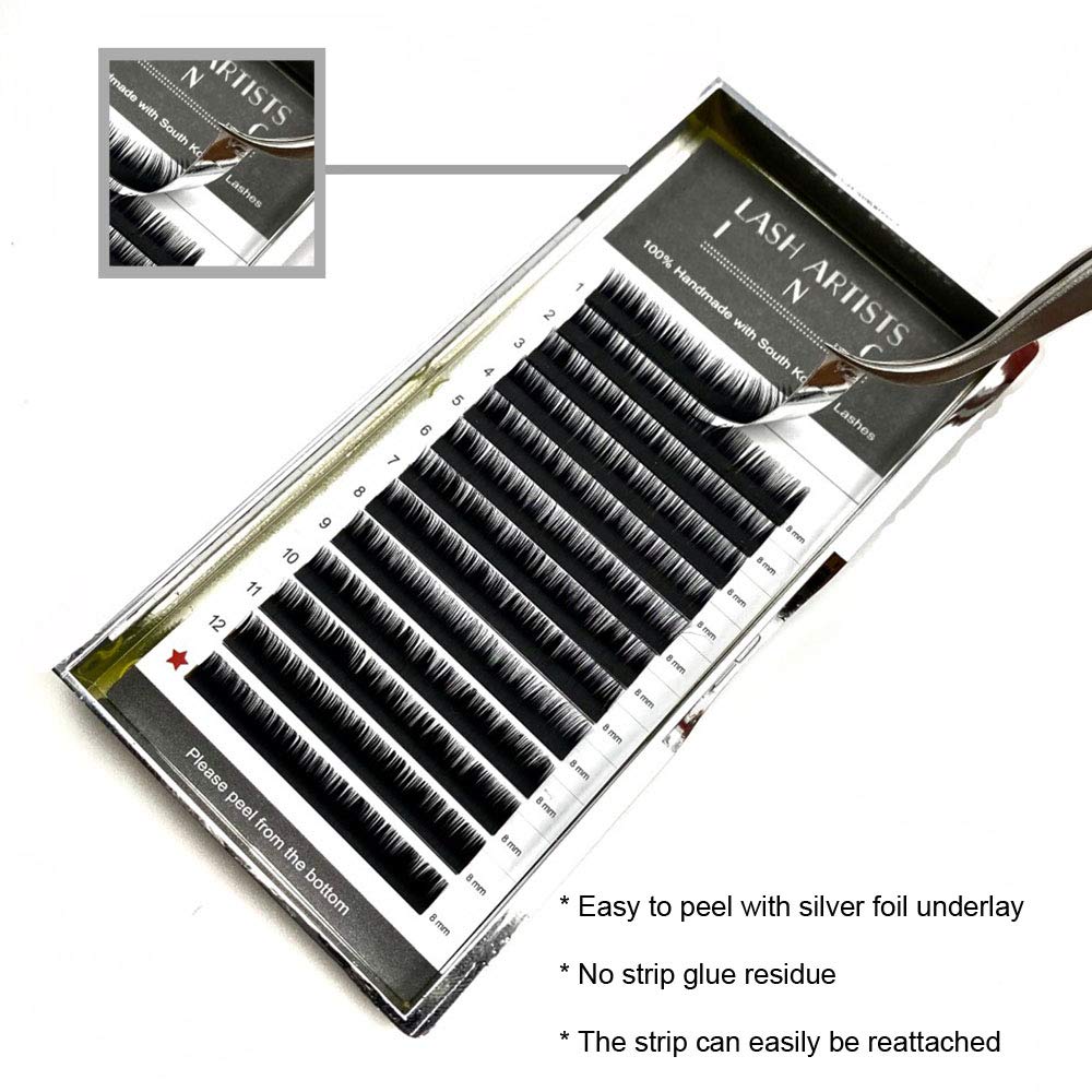 Professional Eyelash Extensions Kit for Lash Artists - 13 Rows per Tray with C Curl & D Curl (0.03mm & 0.05mm) - Perfect for Volume, Mega Volume, Russian Volume, Hybrid & Classic Lash Styles - Salon & Home Use