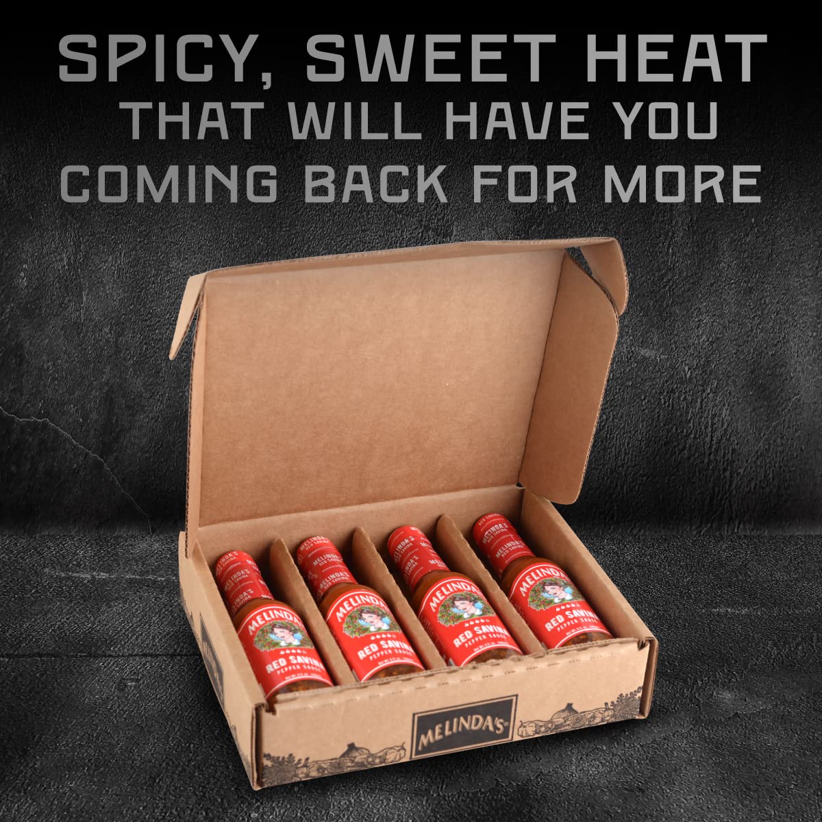 Melinda’s Red Savina Pepper Hot Sauce - Extra Spicy Habanero Hot Sauce with Fresh Ingredients, Vinegar, Carrot & Onion - 5oz Bottle (3 Pack) - Perfect for Tacos, Wings & Grilling