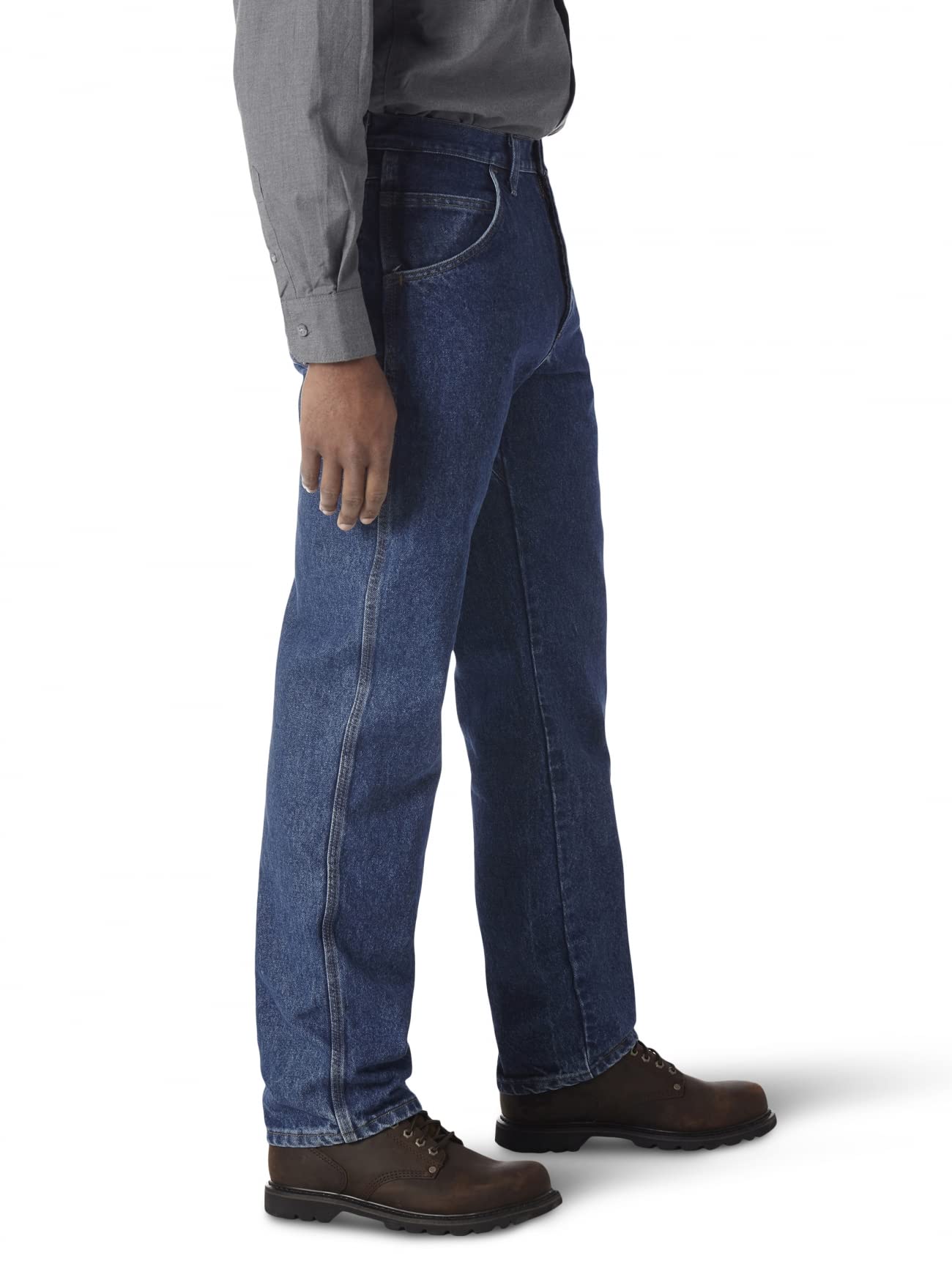 Wrangler Men's Riggs Workwear Flame Resistant Relaxed Fit Jeans - Durable & Comfortable for Construction, Oilfield & Outdoor Jobs