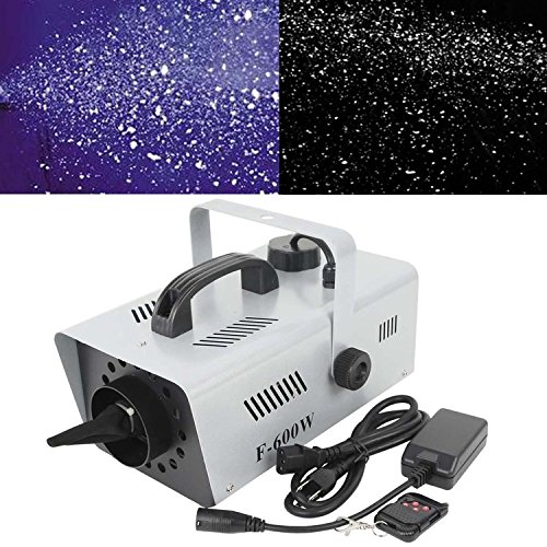 600W Snowflake Effect Snow Machine with Remote Control - Perfect for DJ Parties, Stage Shows, and Winter Themed Events