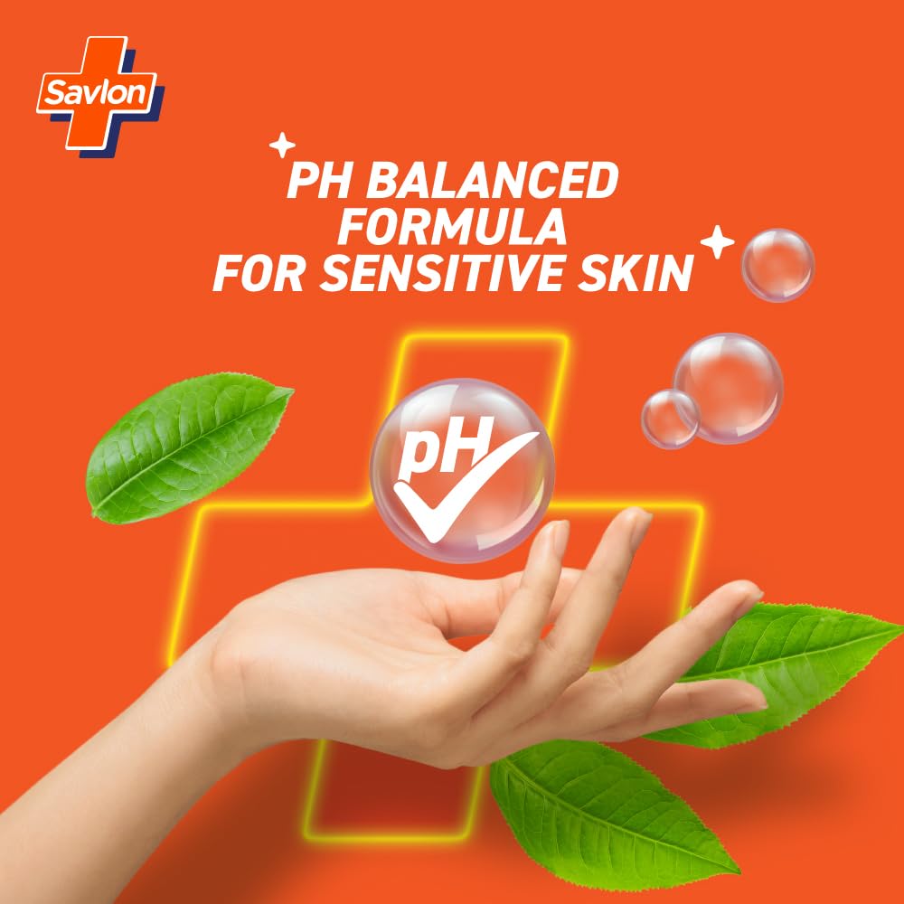 Savlon Herbal Sensitive pH Balanced Liquid Handwash Refill Pouch - 675ml | 90% Natural Ingredients | 99.9% Germ Protection | Gentle for Sensitive Skin | Ideal for Home, Office & Public Spaces