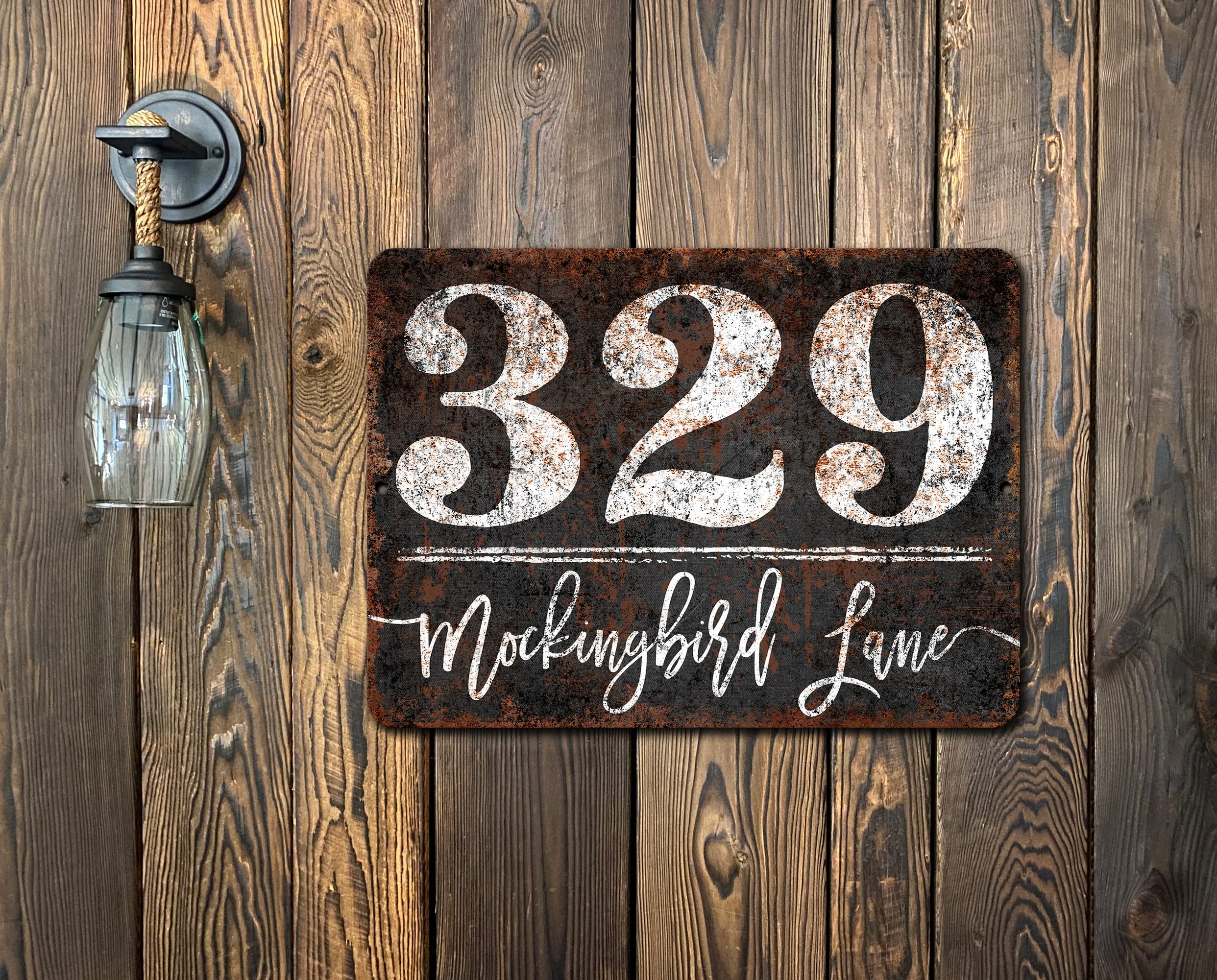 Custom Engraved Address Plaque Sign for House - Outdoor Porch Decor, Mailbox Numbers, Home Entryway Signage - Perfect for Front Door, Garden Gate & Housewarming Gifts