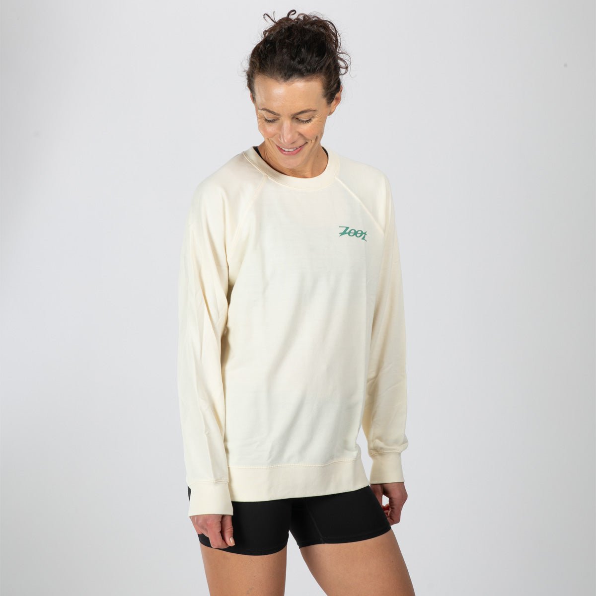 Unisex Sunset Terry Crewneck Sweatshirt - Soft & Comfortable Bone Color | Perfect for Casual Wear, Loungewear & Outdoor Activities