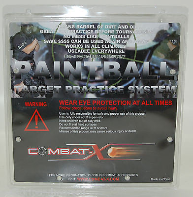Combat X Target Practice System - .68 Caliber Paintball Gun with 40 Reusable Balls for Outdoor Shooting Training & Tactical Games | Perfect for Backyard Target Practice, Team Building Activities, and Military Simulation Exercises