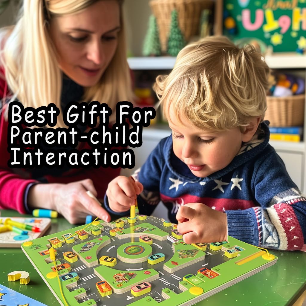 Montessori Wooden Alphabet Puzzle - Fine Motor Skills Toy for Toddlers 3-5 Years | Learning & Sensory Play