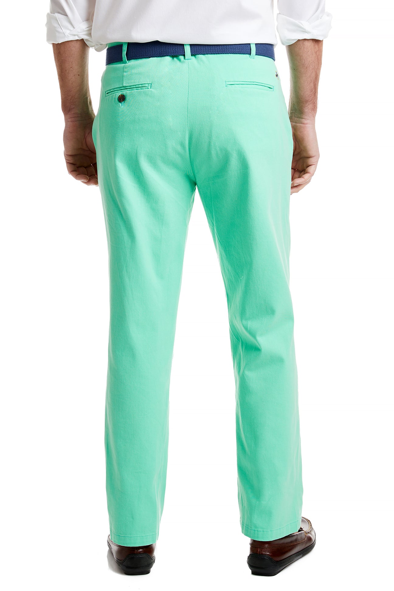 Stretch Twill Harbor Pant in Spring Green - Comfortable & Stylish Casual Pants for Work, Travel & Everyday Wear