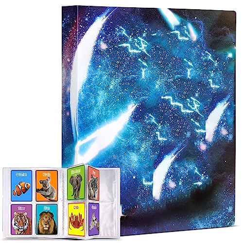 4-Pocket 256-Capacity Trading Card Binder - Premium Game Card Organizer for Standard Size Cards - Perfect for MTG, Pokemon, Yu-Gi-Oh Collections - Ideal for Tournaments, Storage & Display