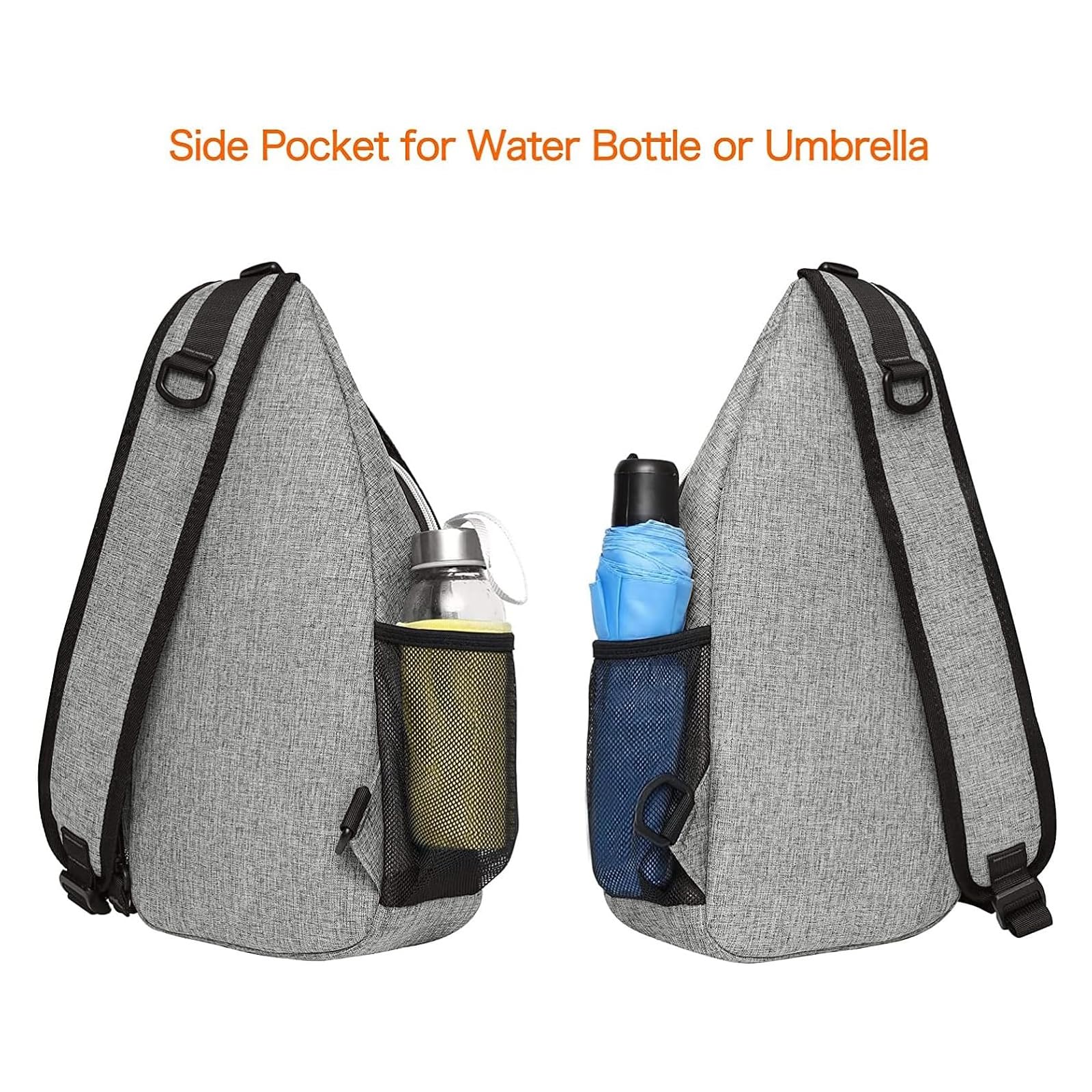 MOSISO Sling Backpack for Men & Women - Waterproof Crossbody Shoulder Bag, Lightweight Travel Hiking Daypack for Outdoor Activities, Commuting, and Gym Use