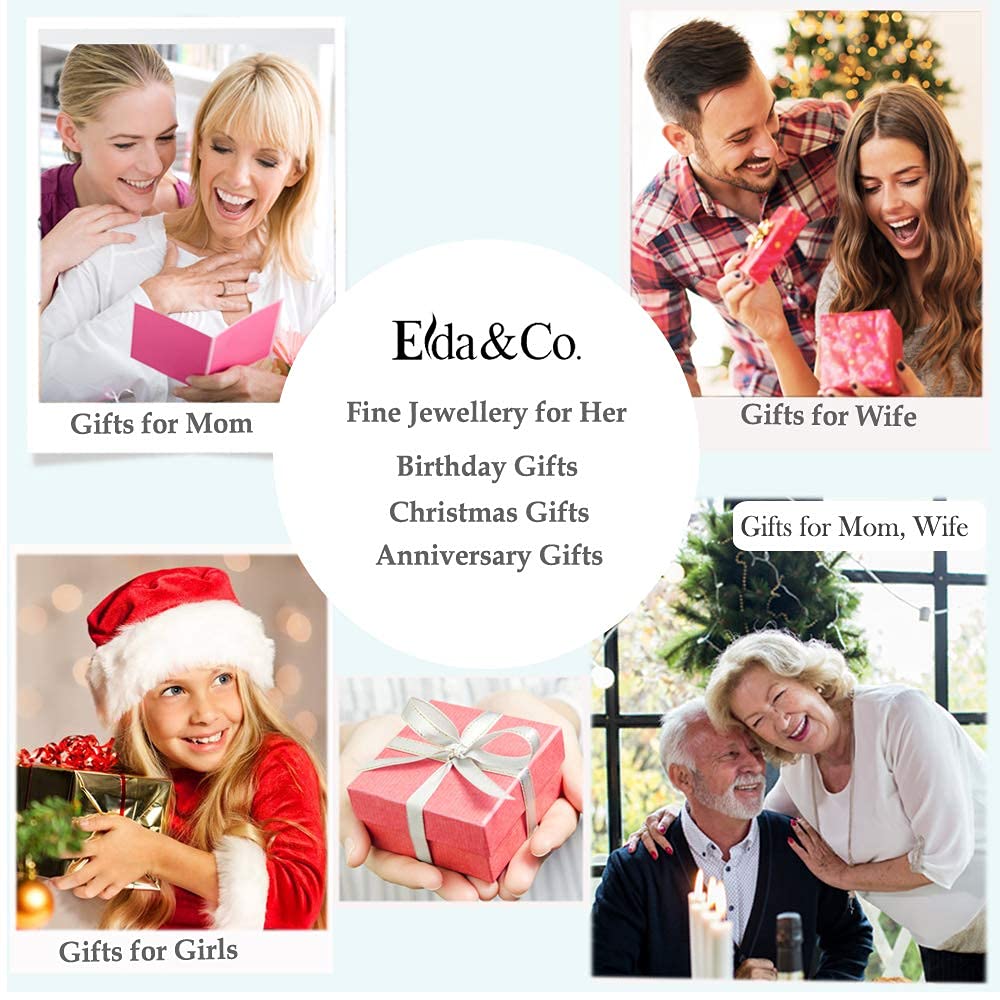 ELDA & CO. April May Birthstone Necklace - Endless Love Simulated Diamond & Emerald Jewelry for Women, Wife, Mom | Perfect Birthday Gift for Her | Elegant Necklace for Anniversaries, Valentine's Day & Special Occasions